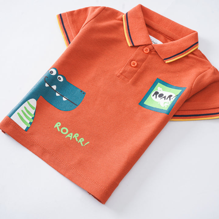 Boys Half Sleeves Polo T-Shirt