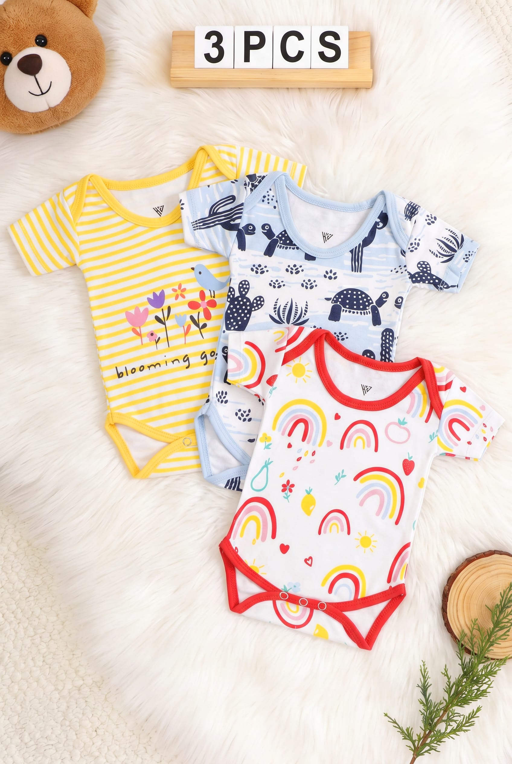 Unisex Romper - Pack of 3