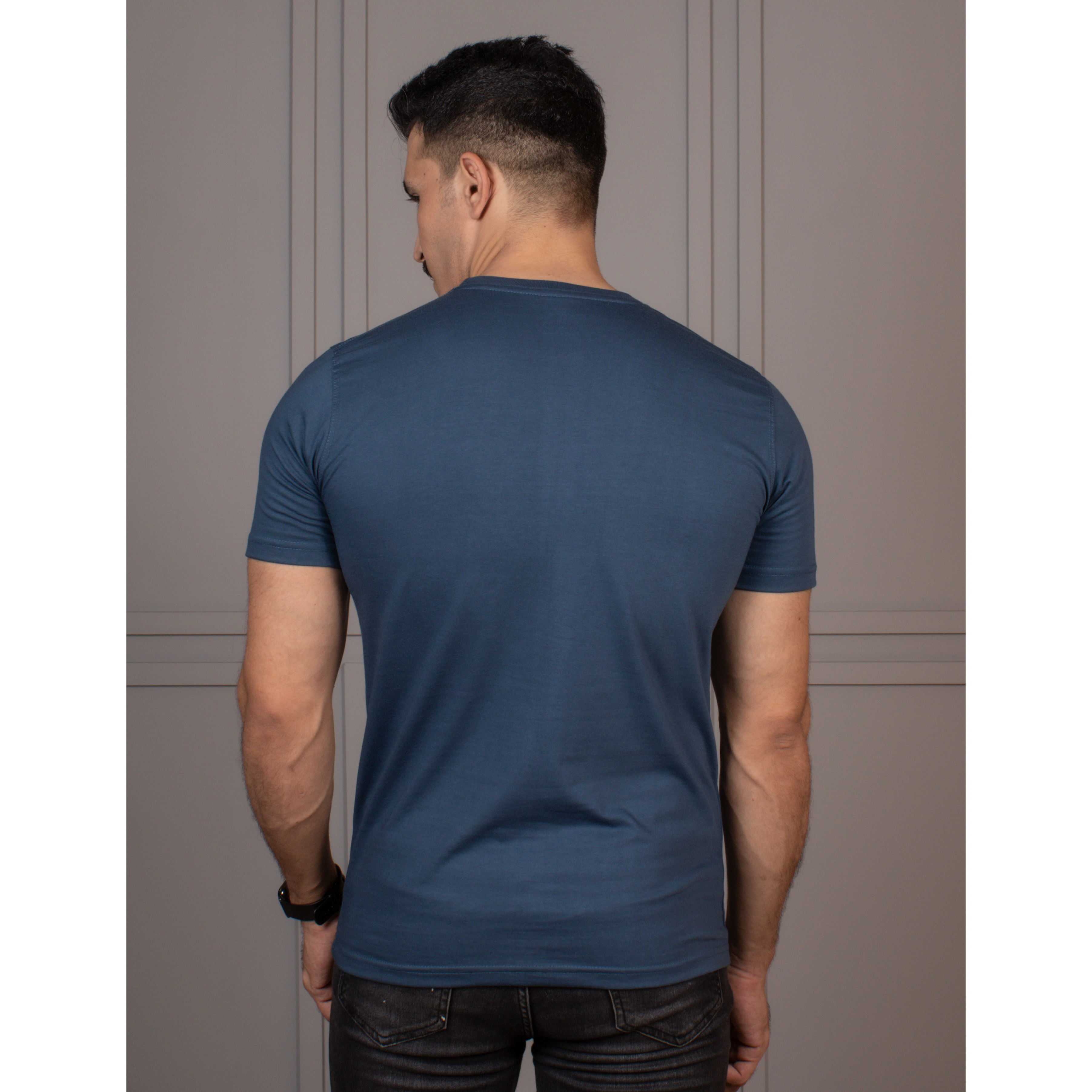 Men's Half Sleeve Round Neck T-Shirt Code-C