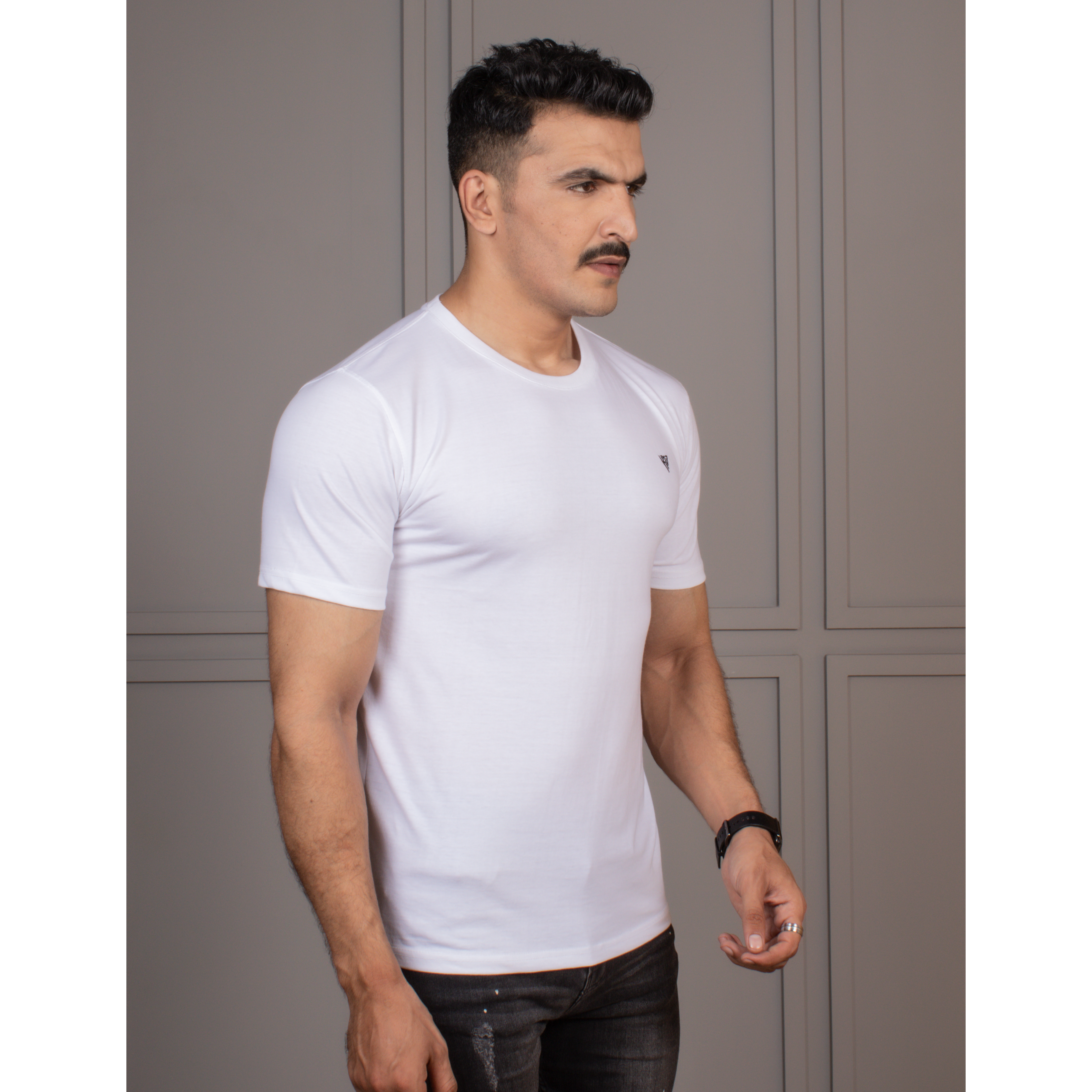 Men's Popcorn Half Sleeve Round Neck T-Shirt