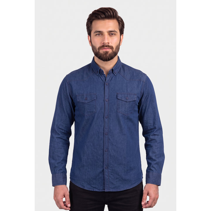 Mens Denim Shirt (Double Pocket)