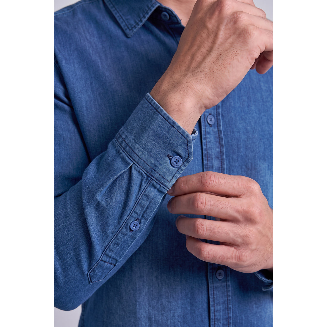 Mens Denim Shirt (Double Pocket)