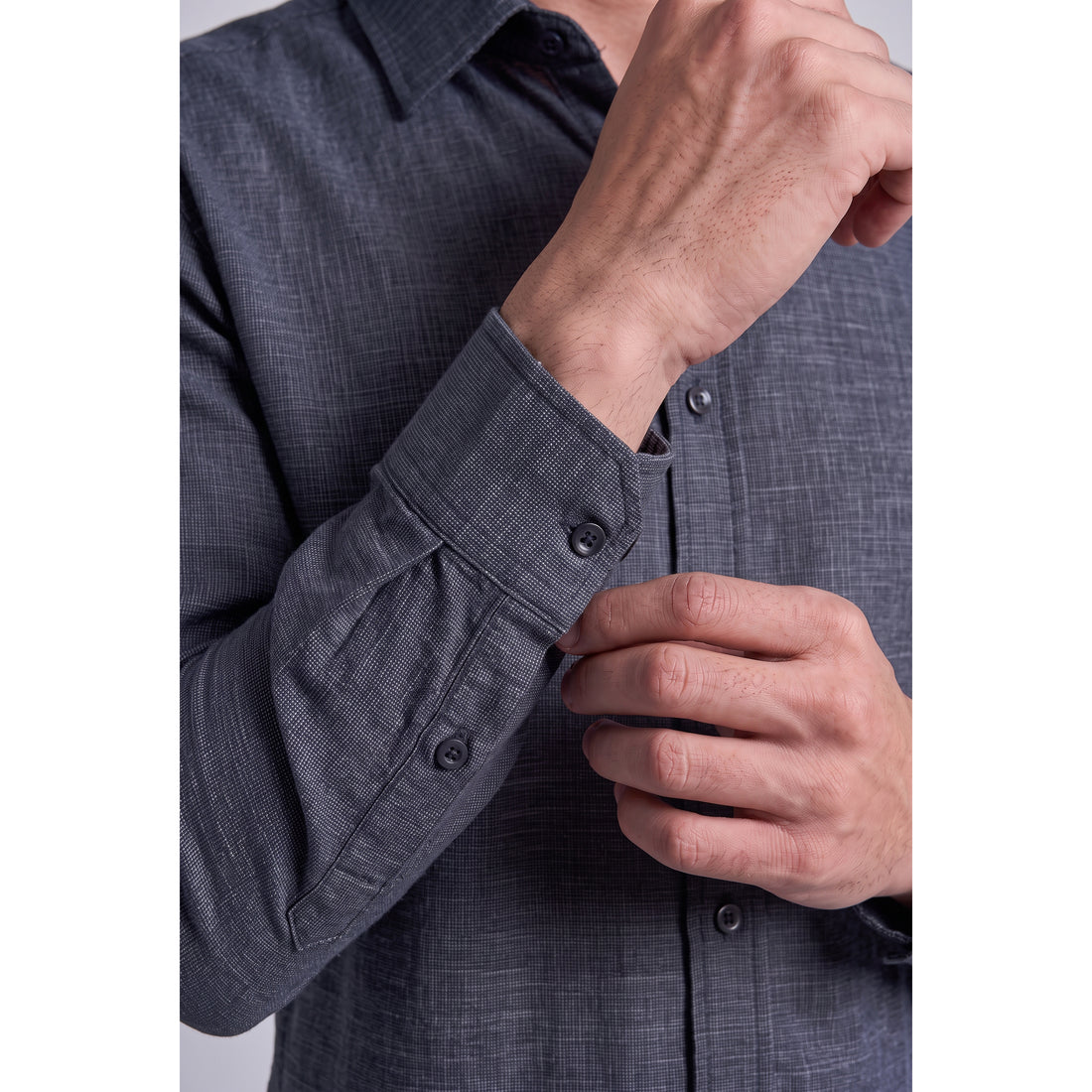 Mens Band Neck Shirt