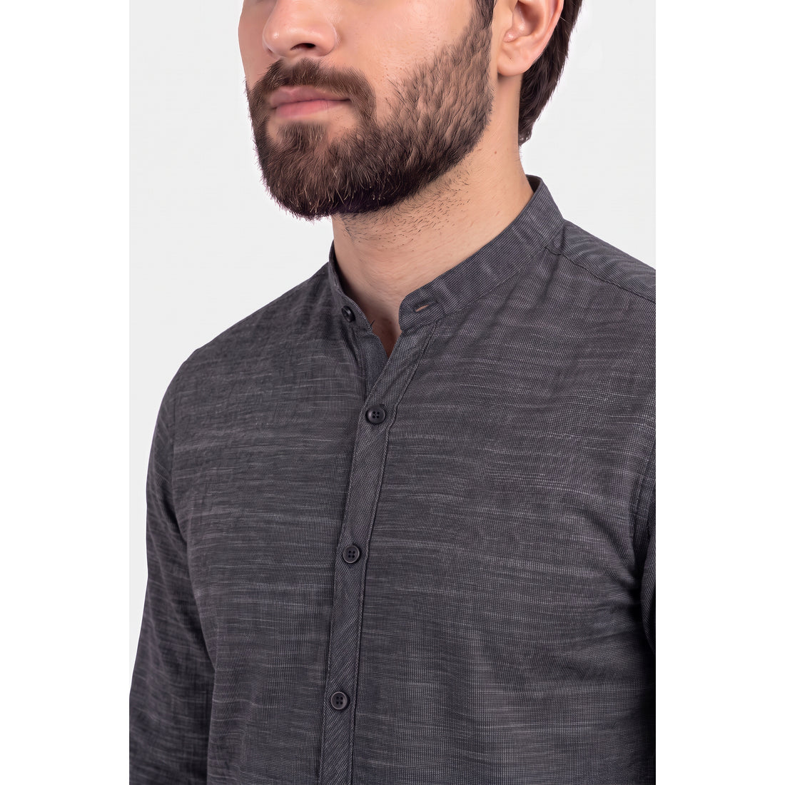 Mens Band Neck Shirt