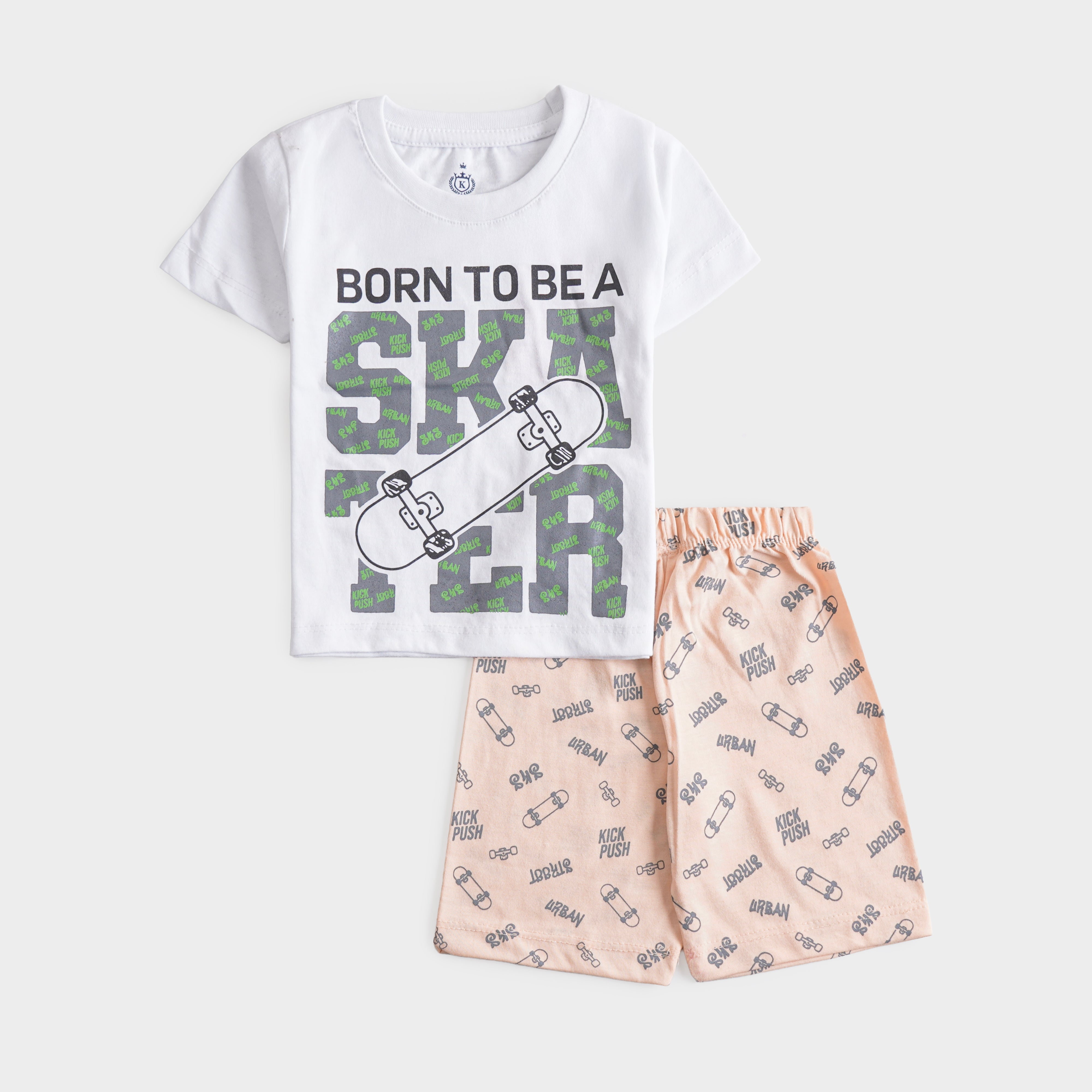 Boys Half Sleeves 2 Piece Suit