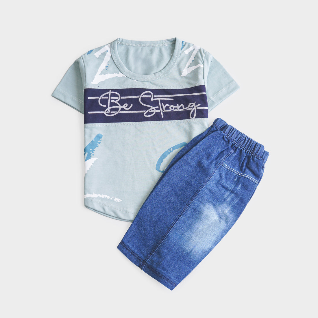 Boys Half Sleeves 2 Piece Suit