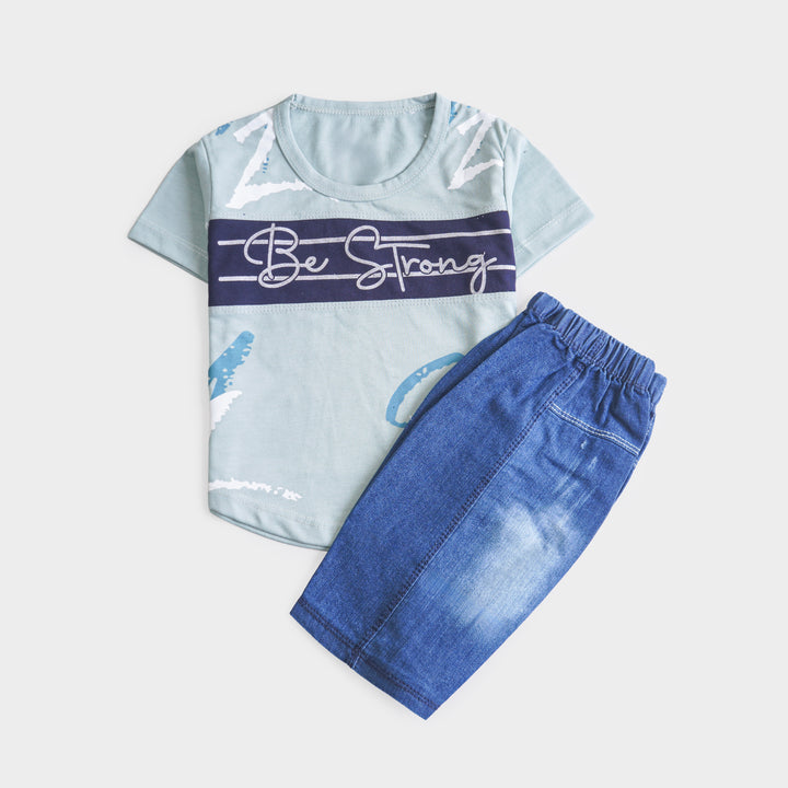 Boys Half Sleeves 2 Piece Suit
