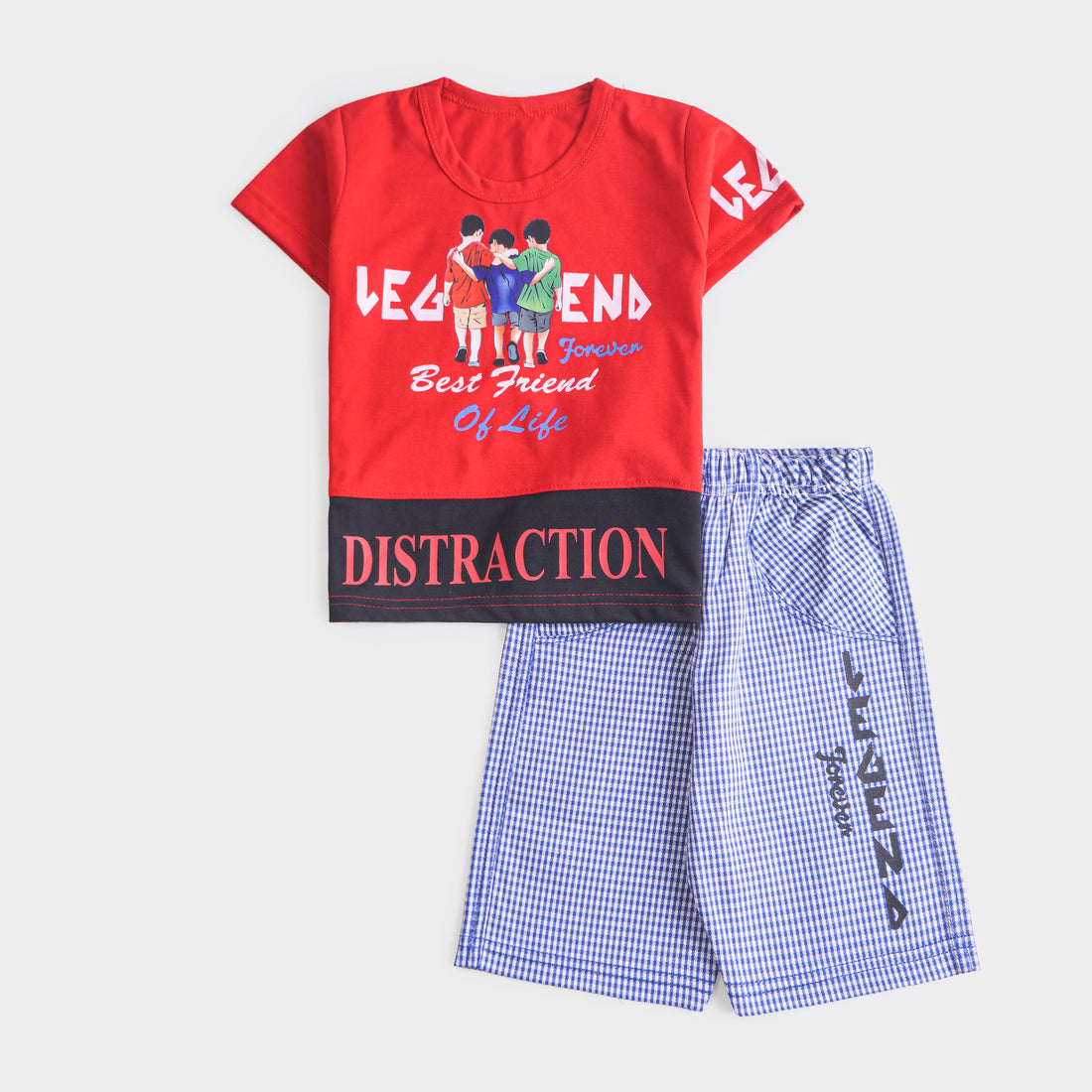Infant Boys Half Sleeves 2 Piece Suit