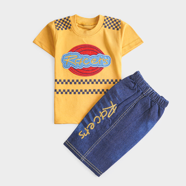 Boys Half Sleeves 2 Piece Suit