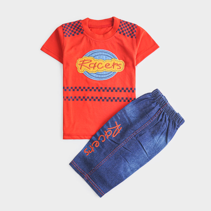 Boys Half Sleeves 2 Piece Suit