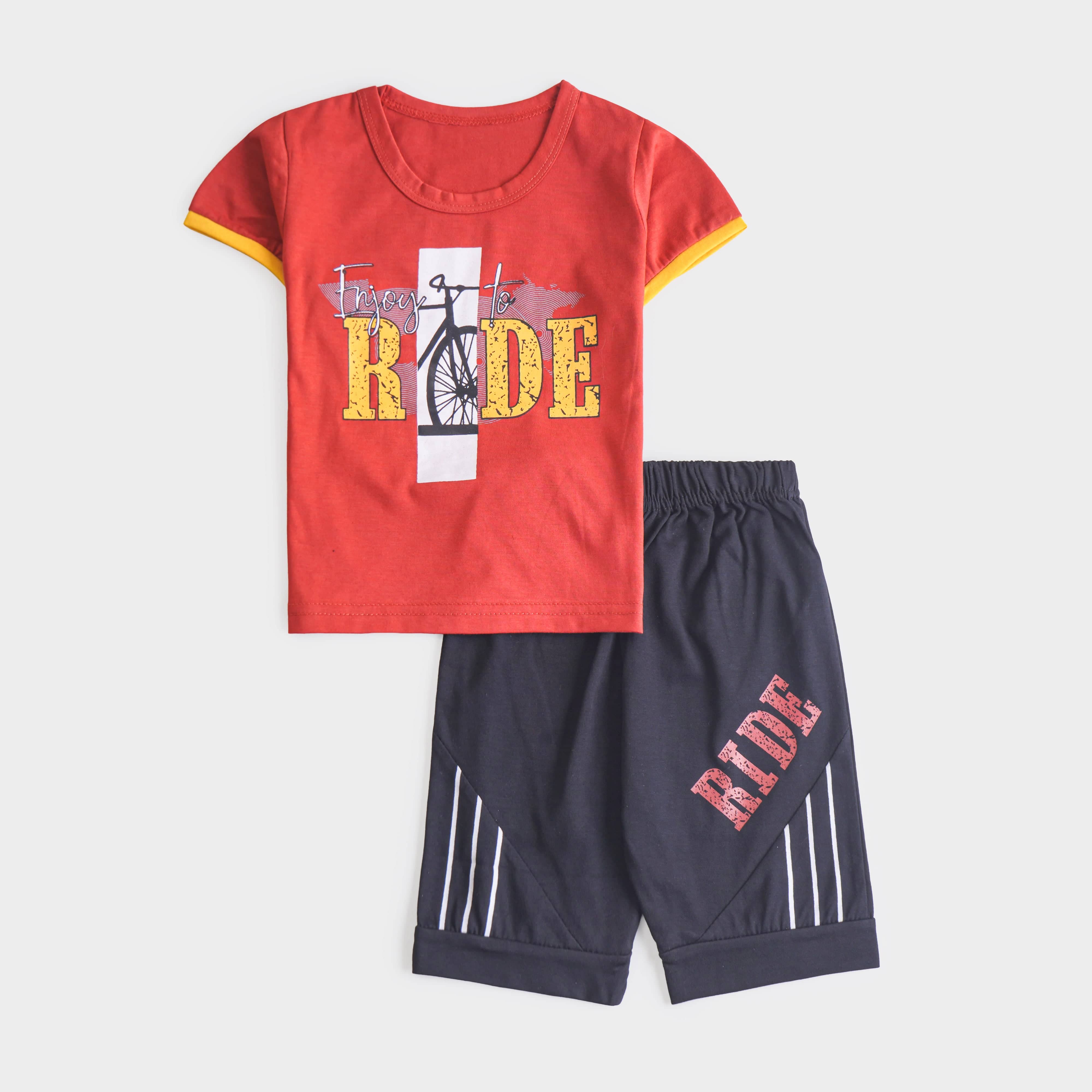 Boys Half Sleeves 2 Piece Suit (Ride)
