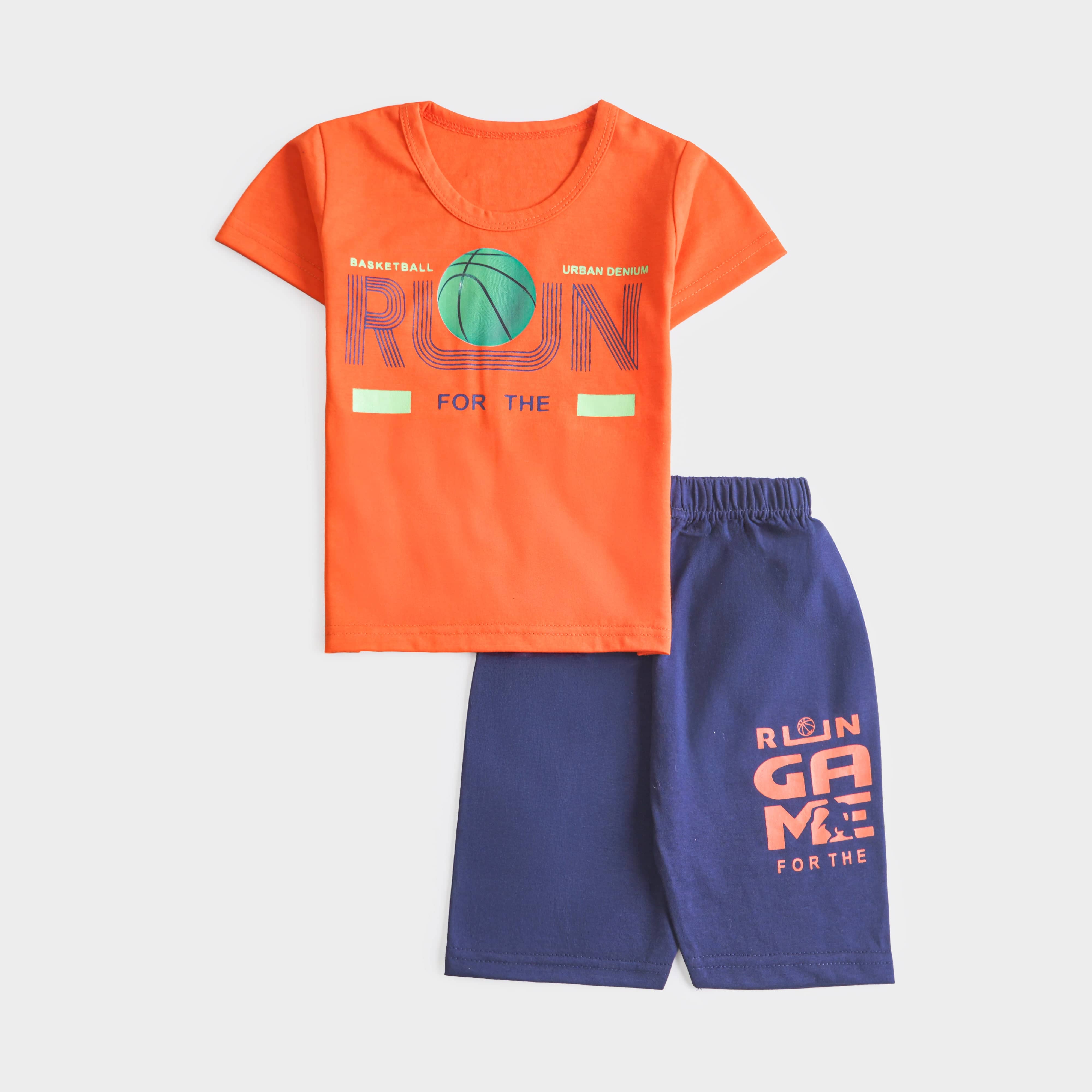 Boys Half Sleeves 2 Piece Suit (Run)