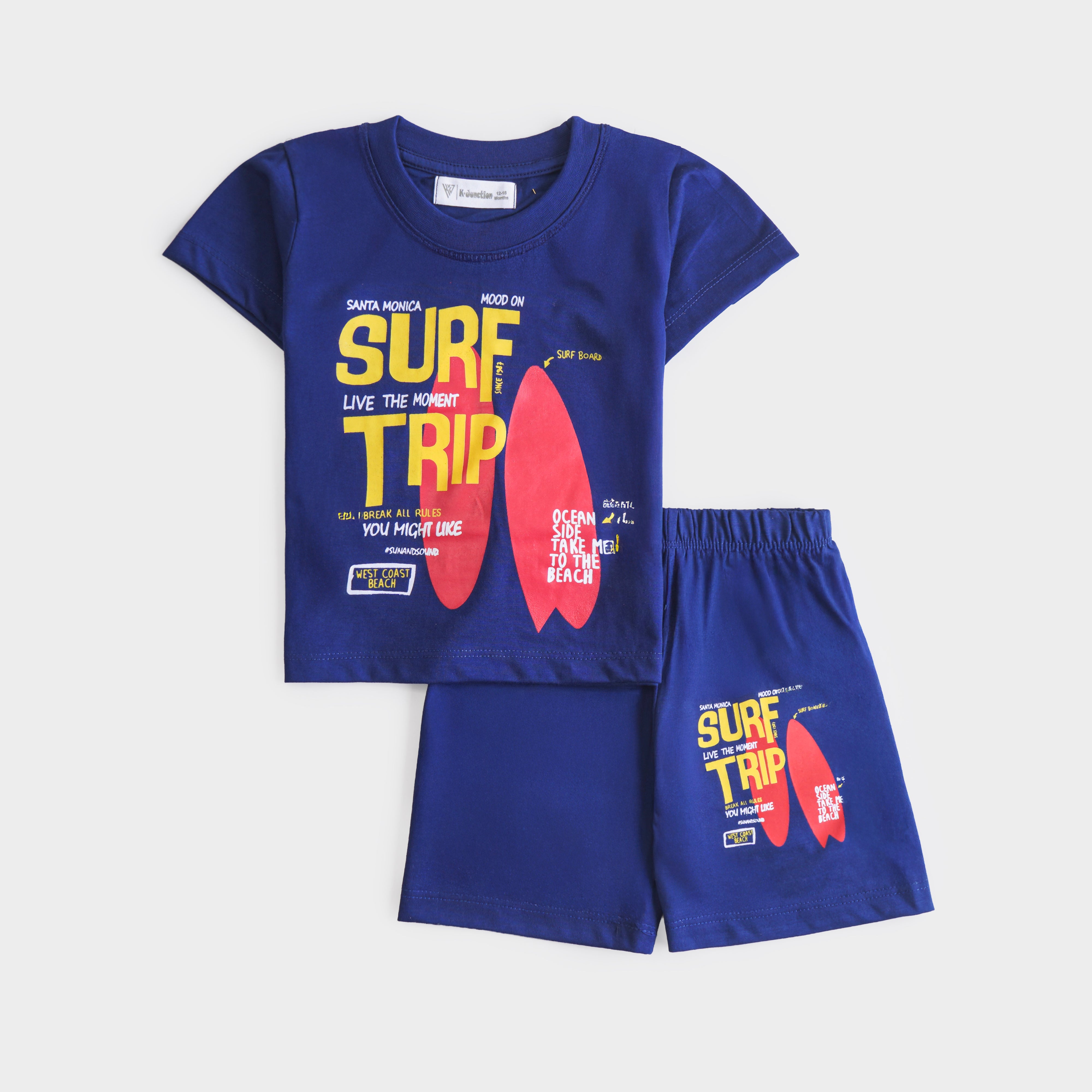 Boys Half Sleeves 2 Piece Suit