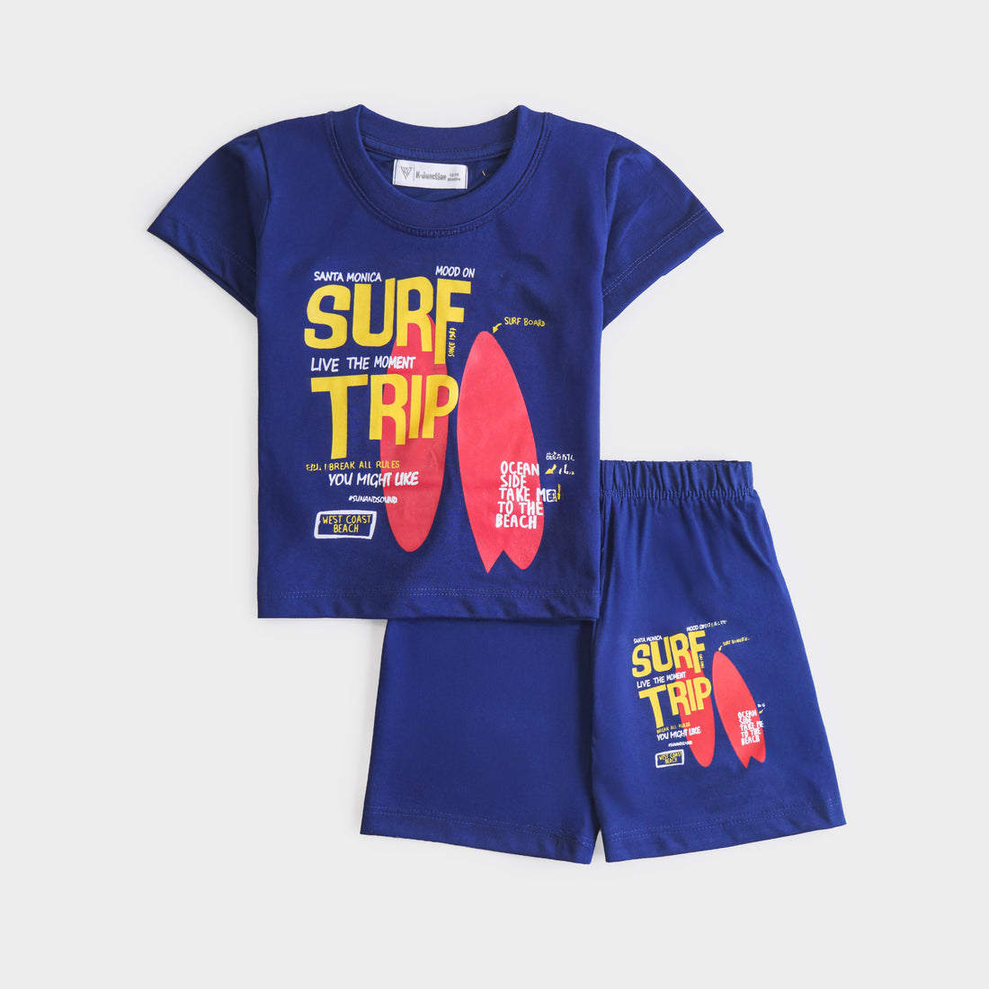 Boys Half Sleeves 2 Piece Suit