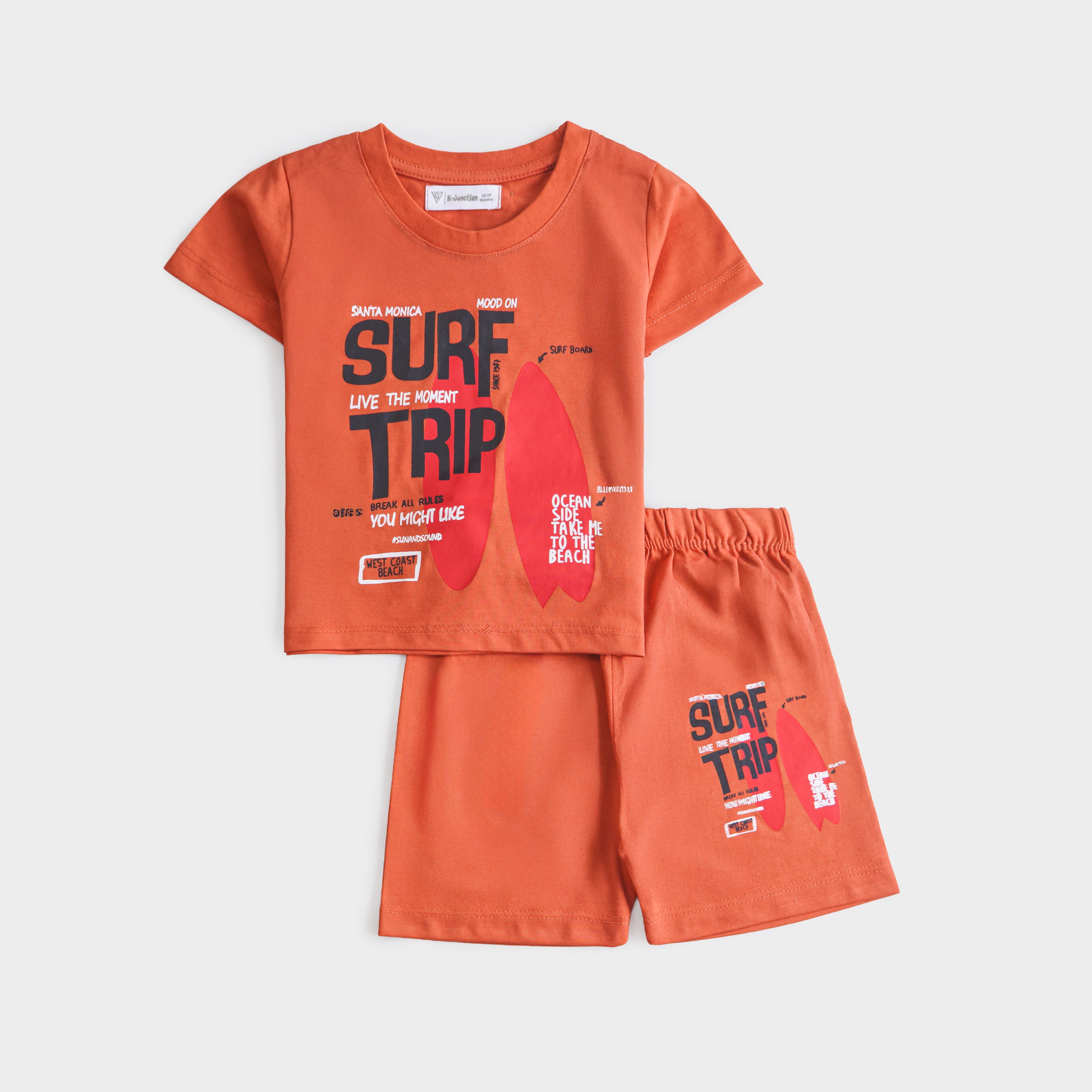 Boys Half Sleeves 2 Piece Suit
