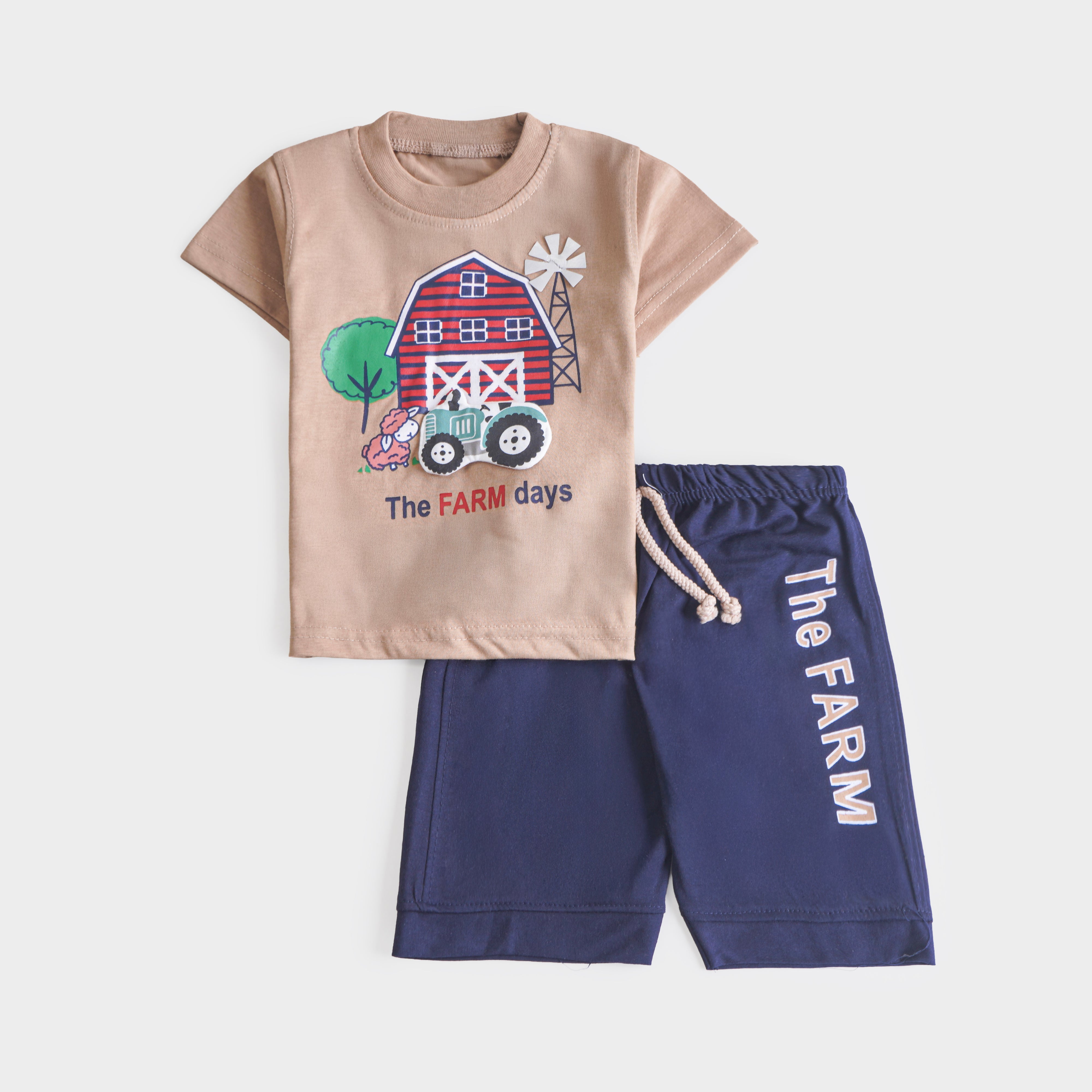 Boys Half Sleeves 2 Piece Suit