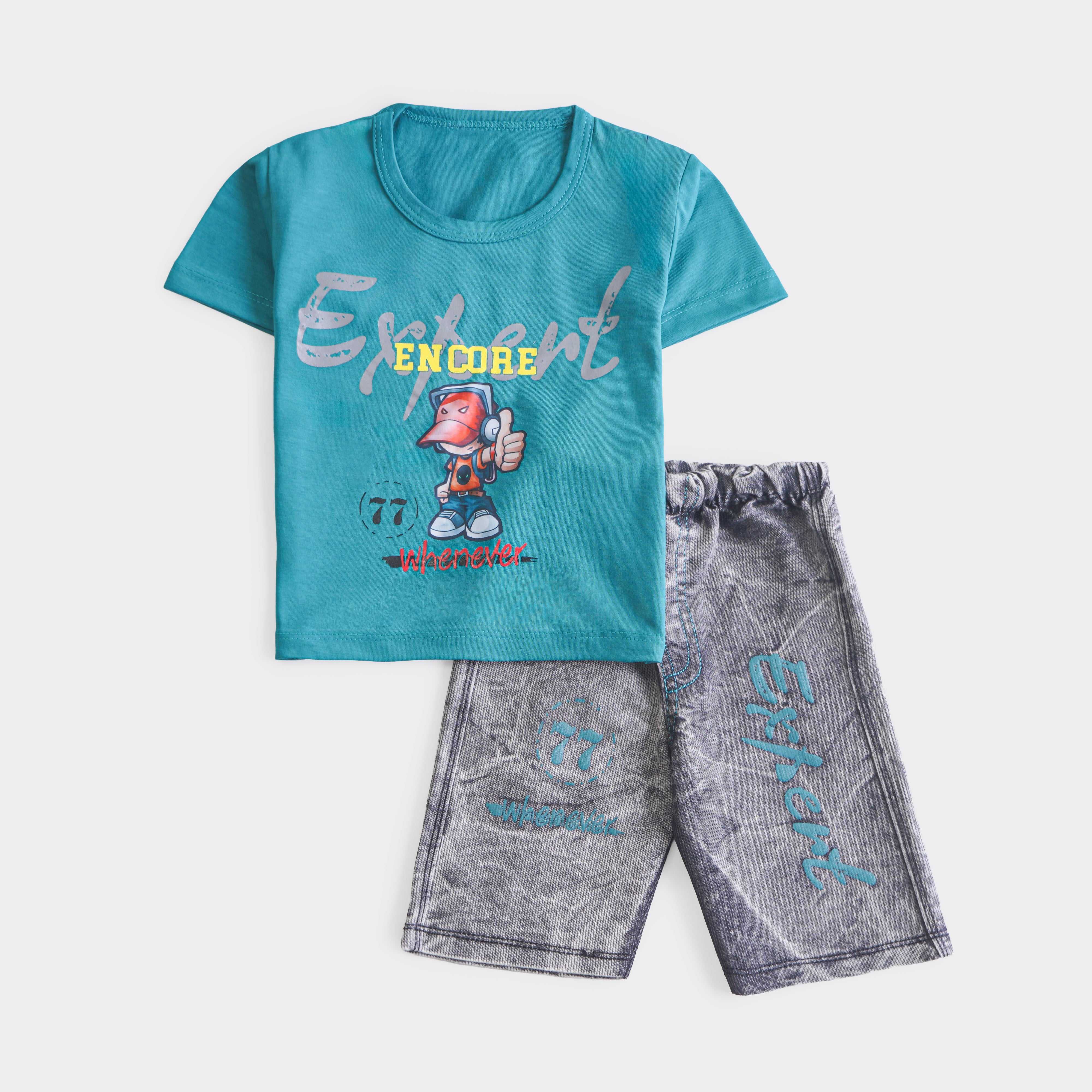 Infant Boys Half Sleeves 2 Piece Suit
