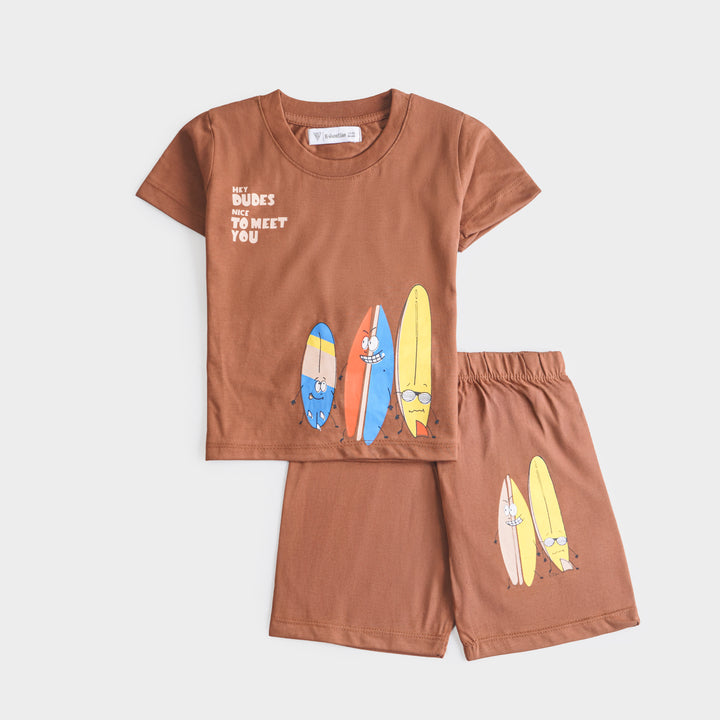 Boys Half Sleeves 2 Piece Suit