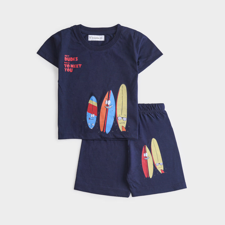 Boys Half Sleeves 2 Piece Suit
