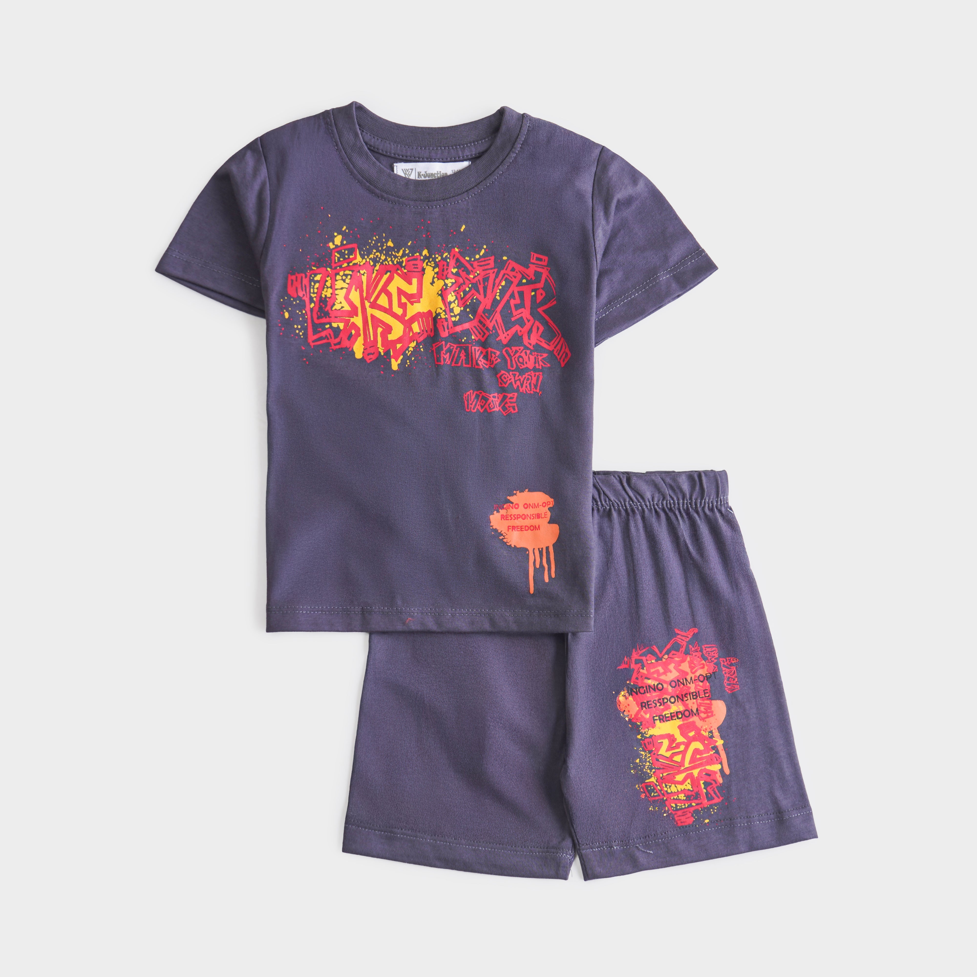 Boys Half Sleeves 2 Piece Suit