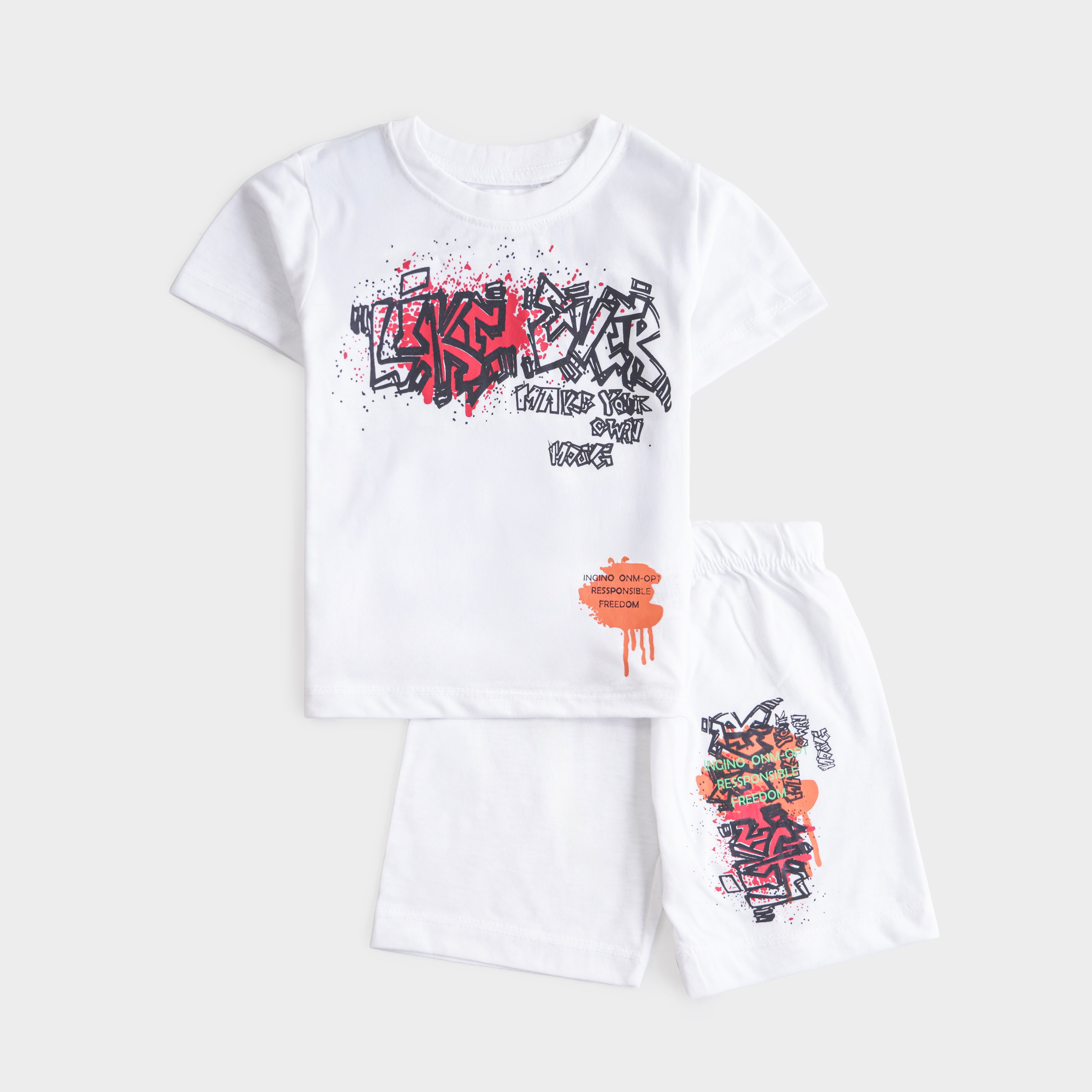 Boys Half Sleeves 2 Piece Suit