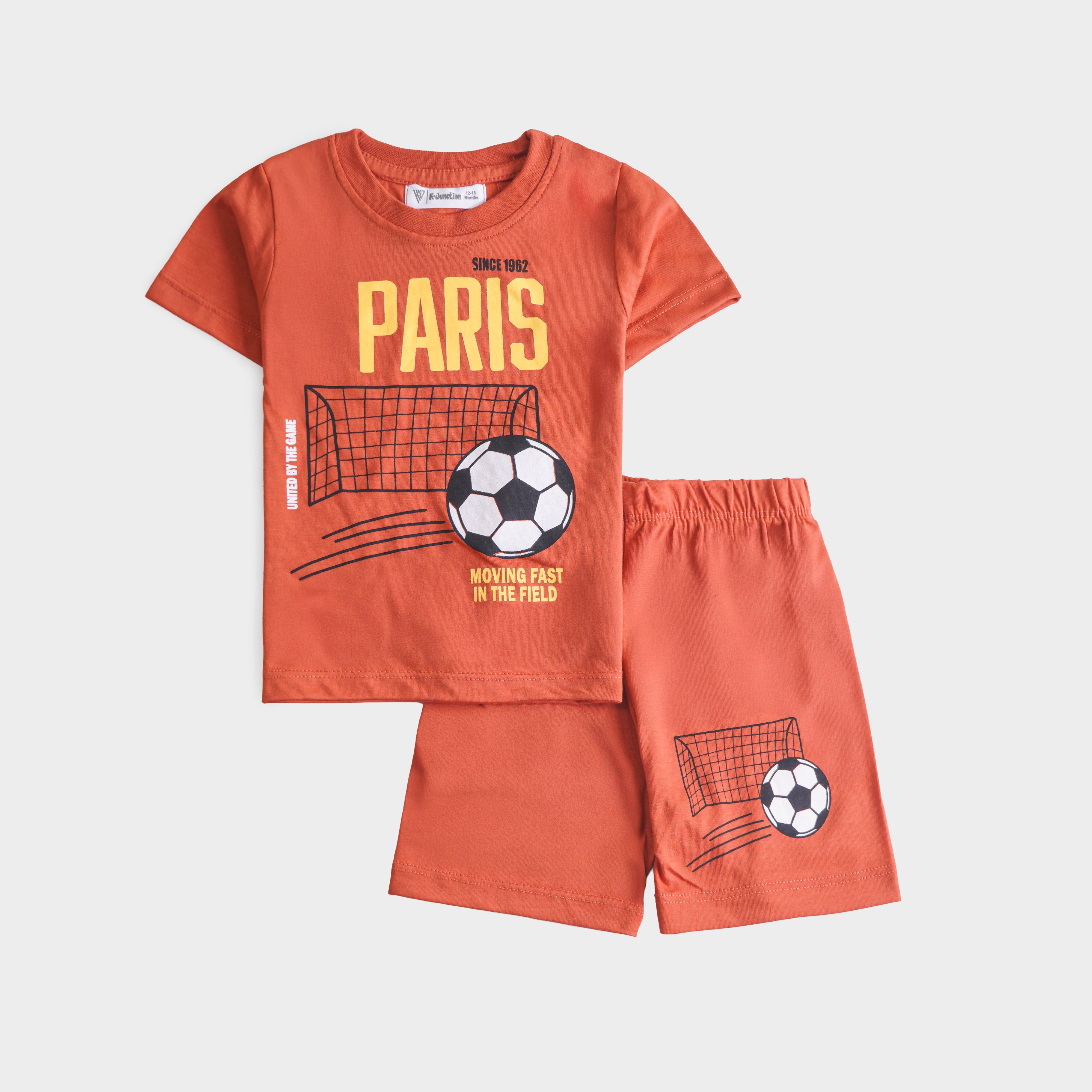 Boys Half Sleeves 2 Piece Suit