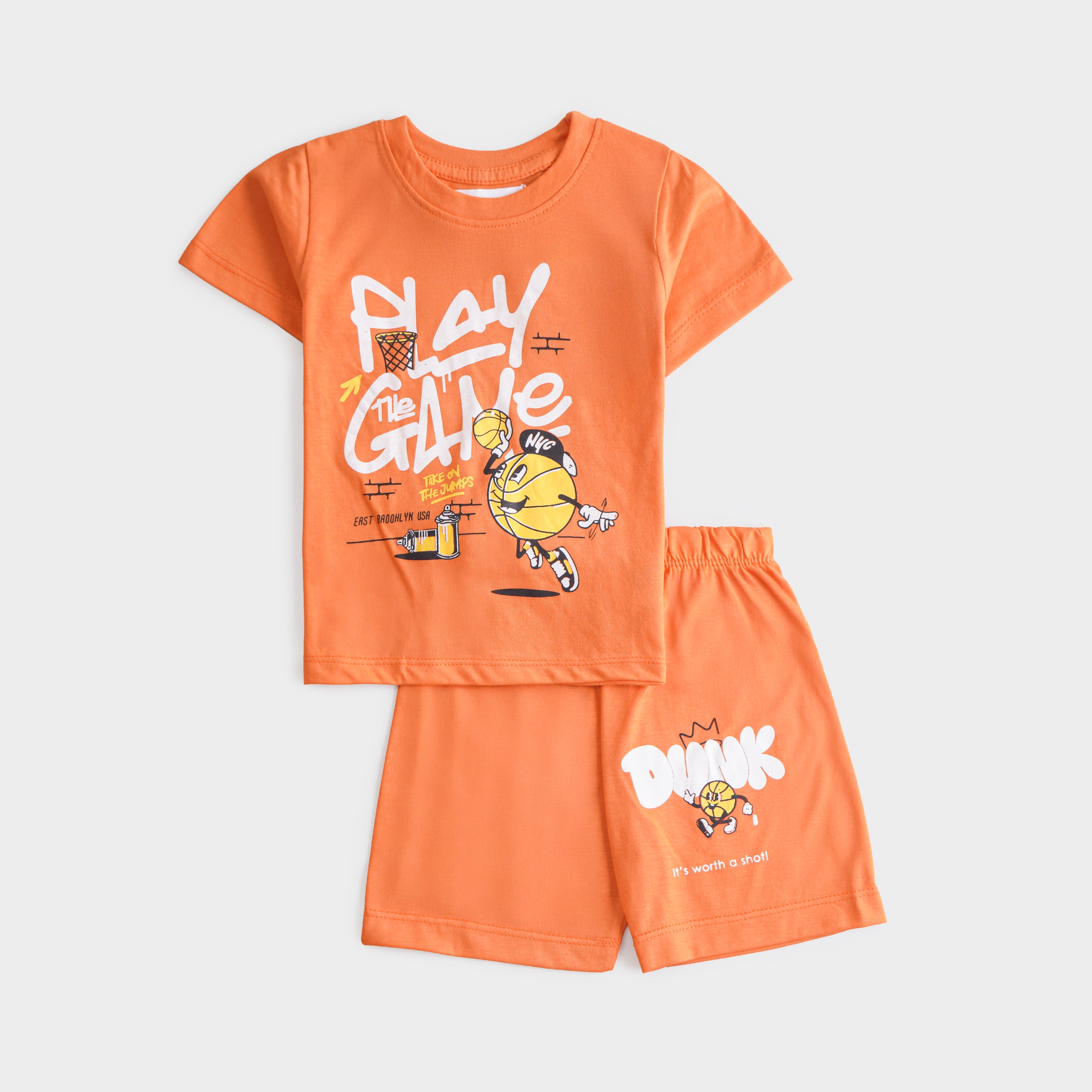 Boys Half Sleeves 2 Piece Suit