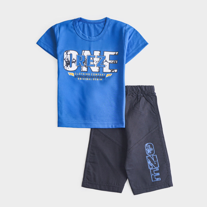 Boys Half Sleeves 2 Piece Suit