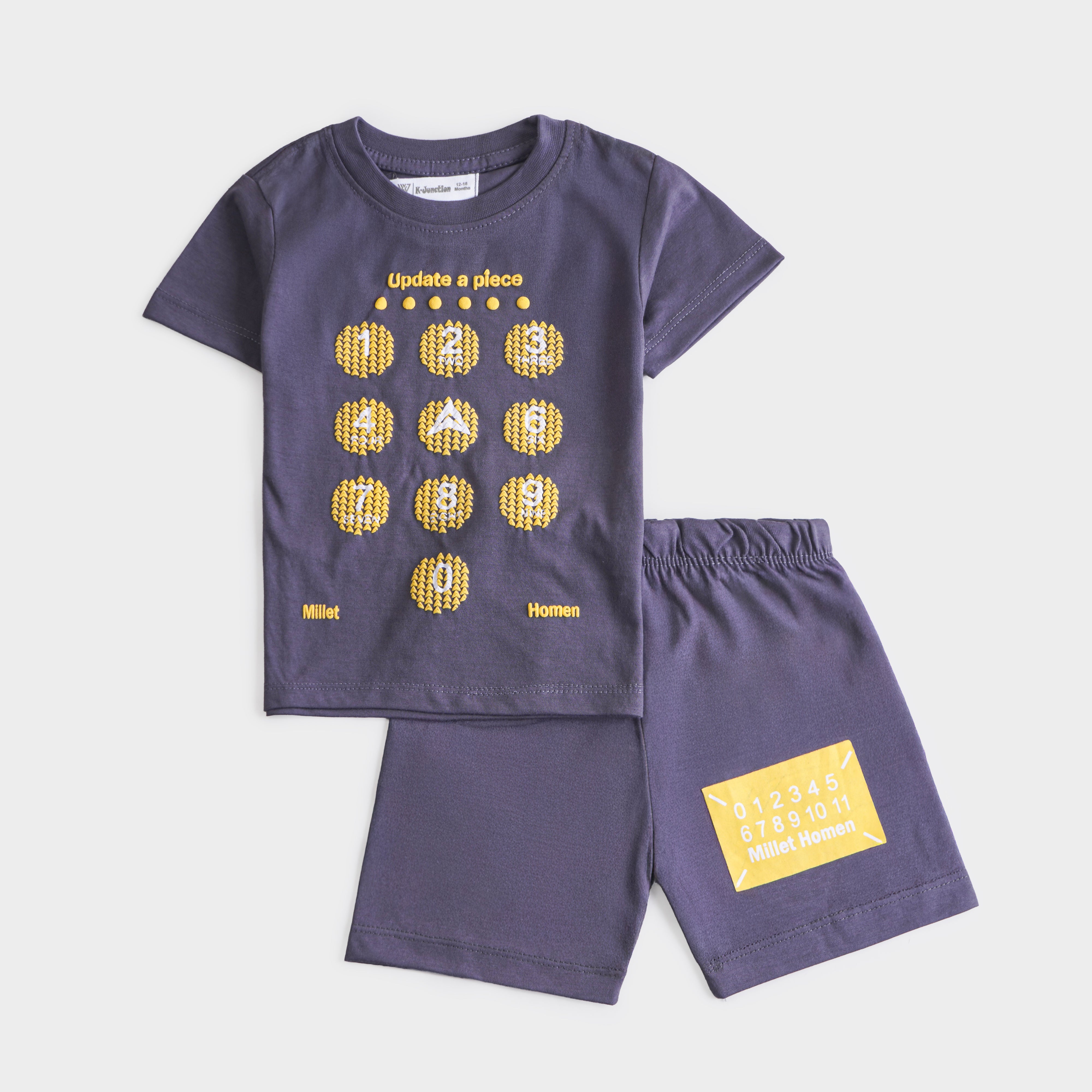 Infant Boys Half Sleeves 2 Piece Suit