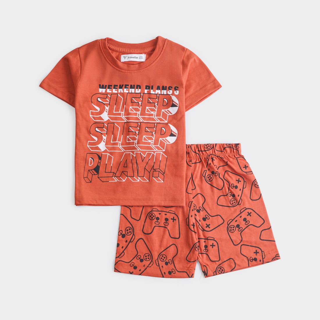 Boys Half Sleeves 2 Piece Suit