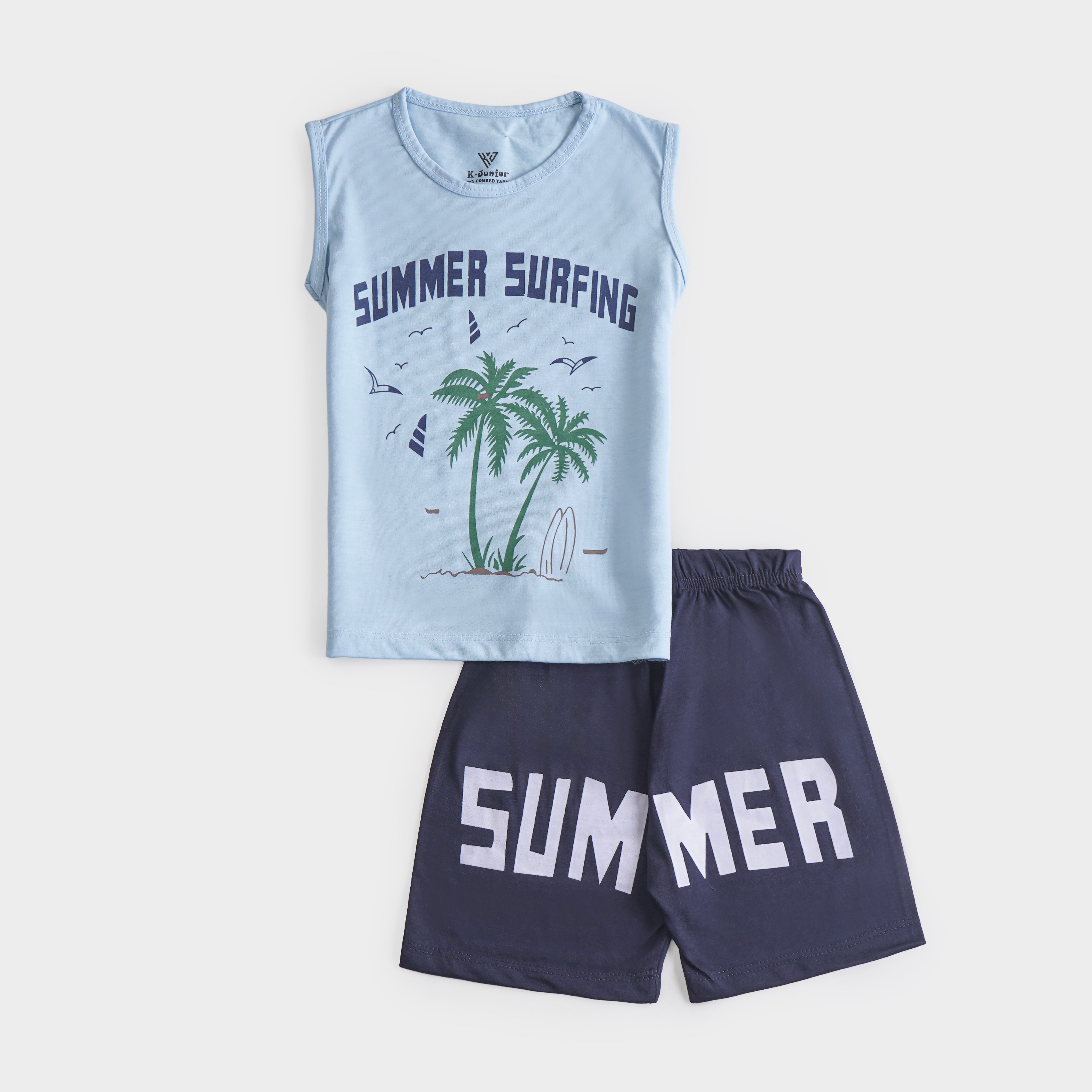 Boys Half Sleeves 2 Piece Suit