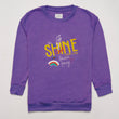 Girls Printed Full Sleeve Sweat T-Shirt (Shine)