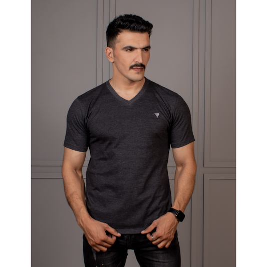 Men's Half Sleeve V-Neck T-Shirt Code-C