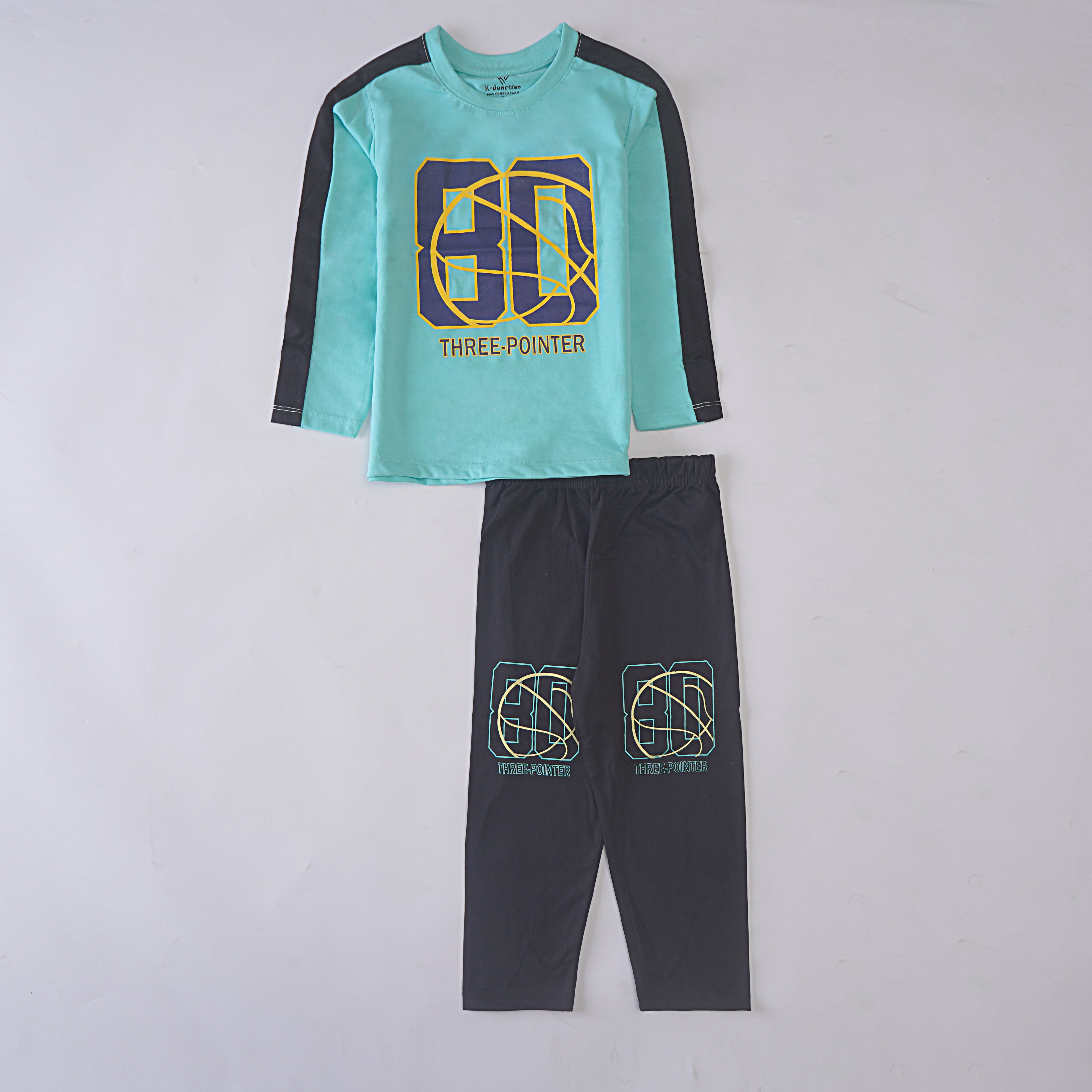 Boys Printed Full Sleeve Suit (80)