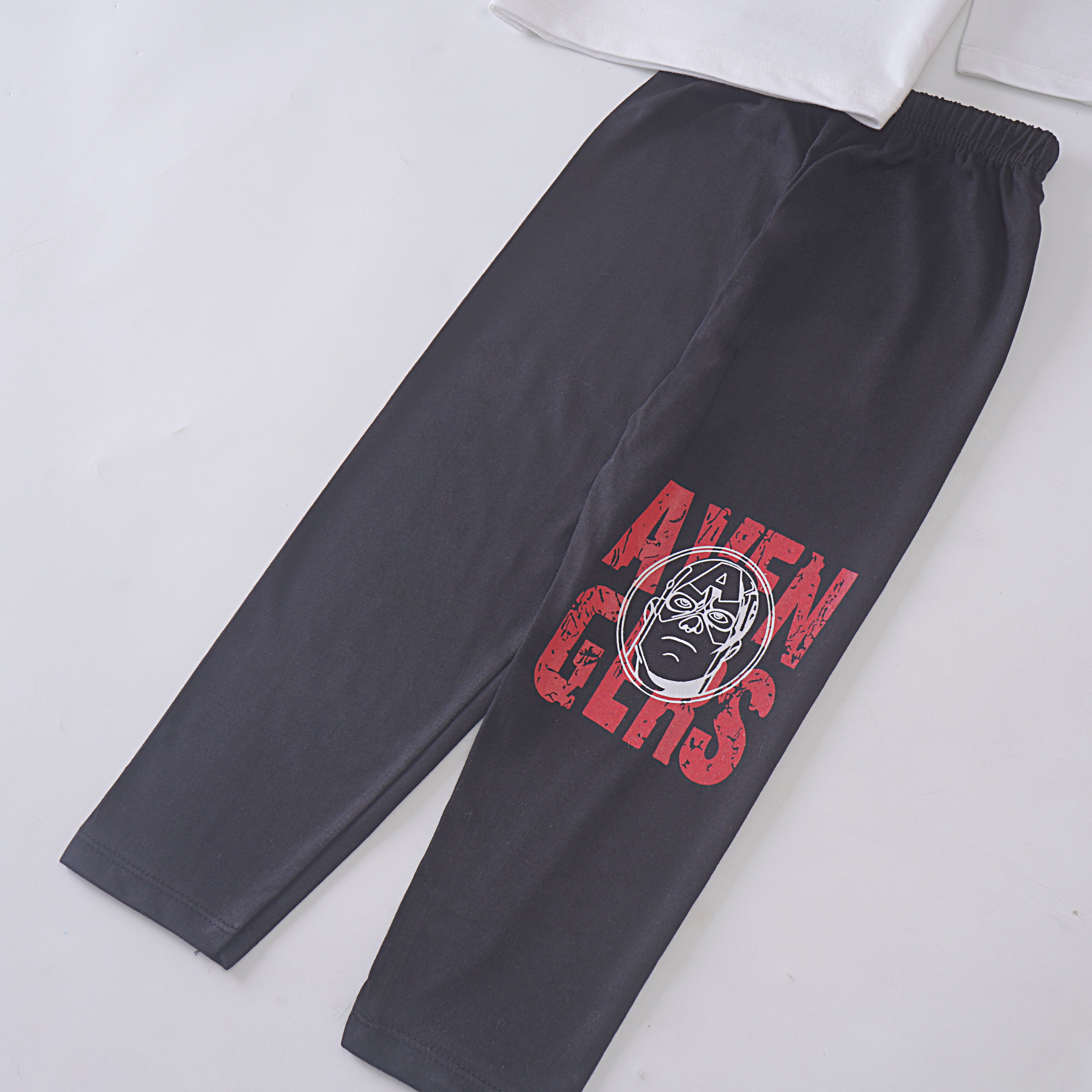 Boys Printed Full Sleeve Suit (Avengers)