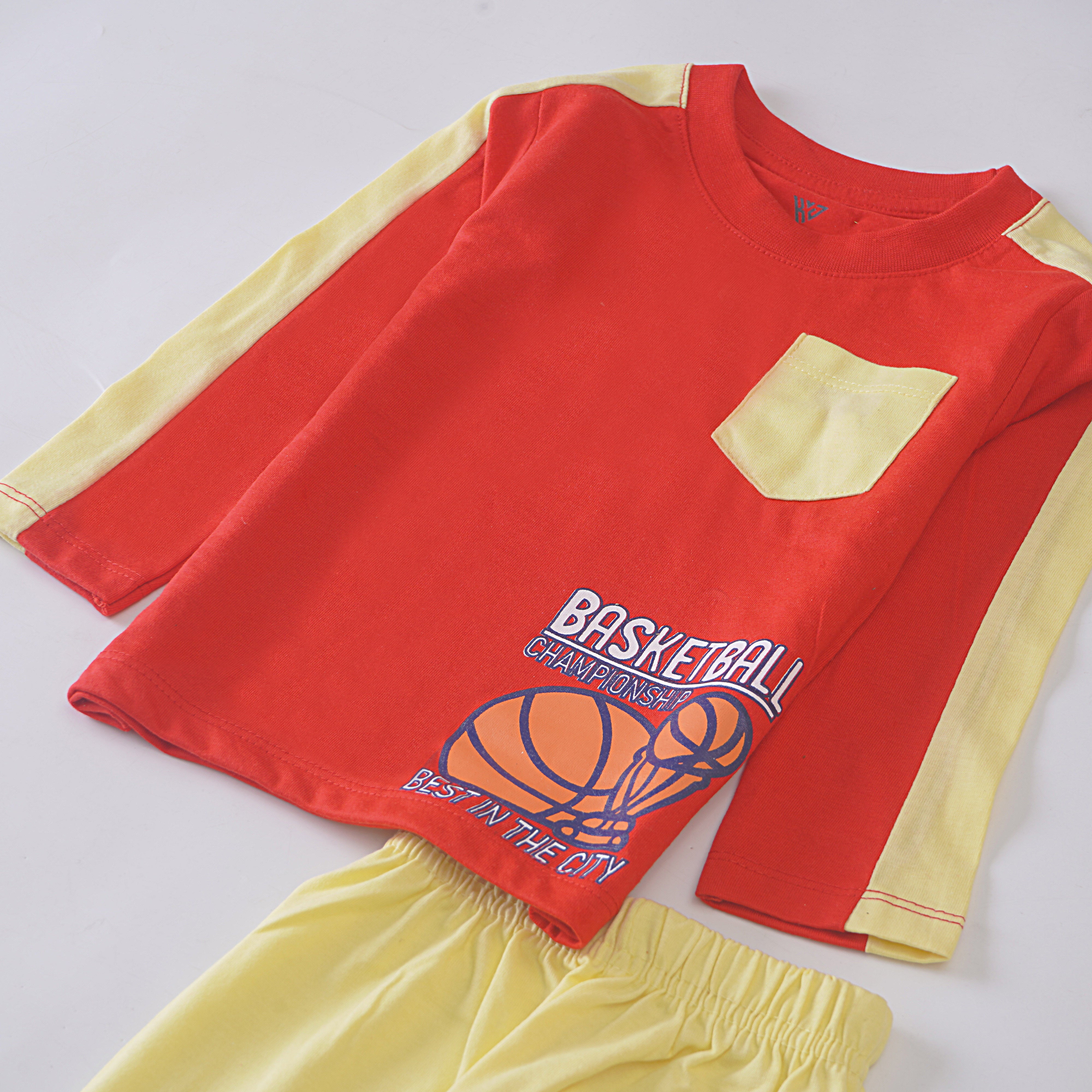 Boys Printed Full Sleeve Suit (Basket-Ball)