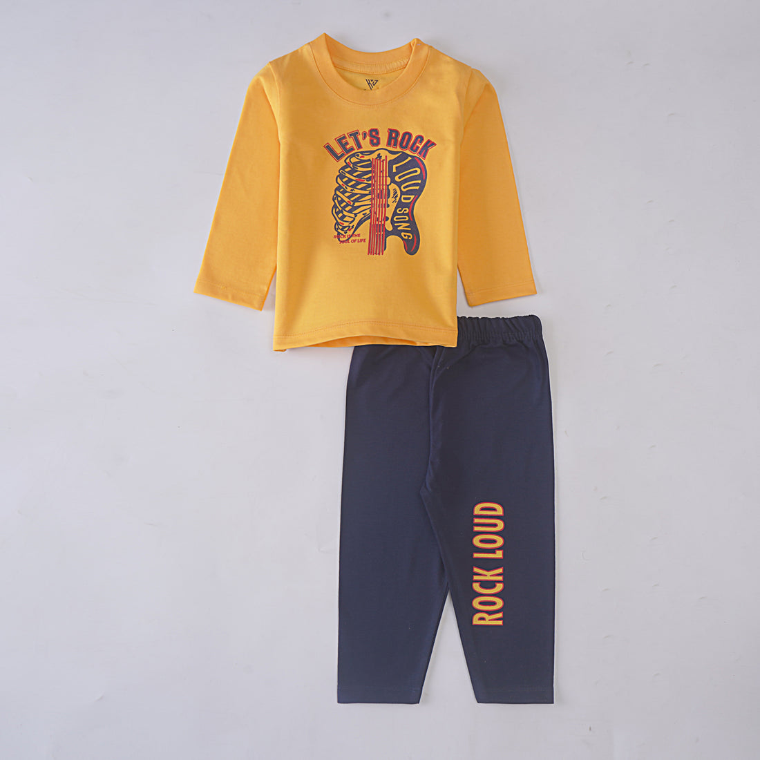Infant Boys Printed Full Sleeve Suit (Lets-Rock)