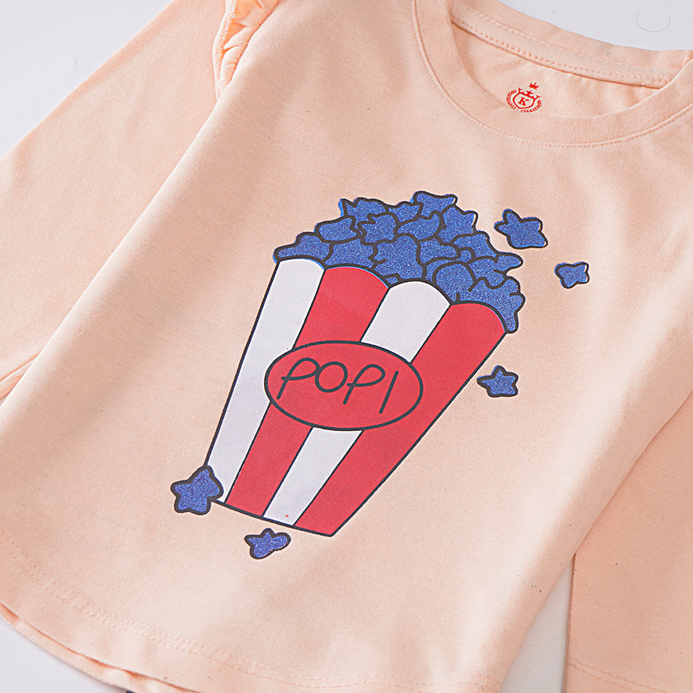 Infant Baby Printed Full Sleeve Suit (Popcorn)