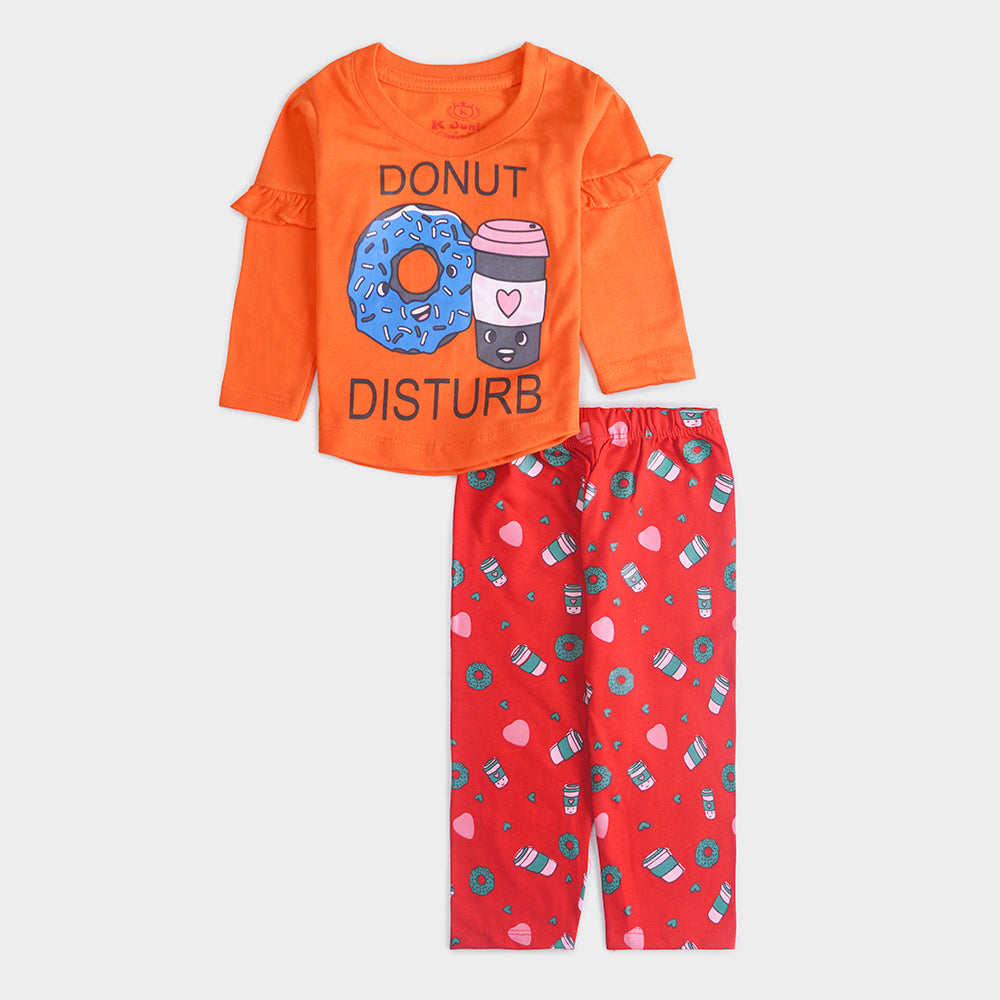 Infant Baby Printed Full Sleeve Suit (Donut)
