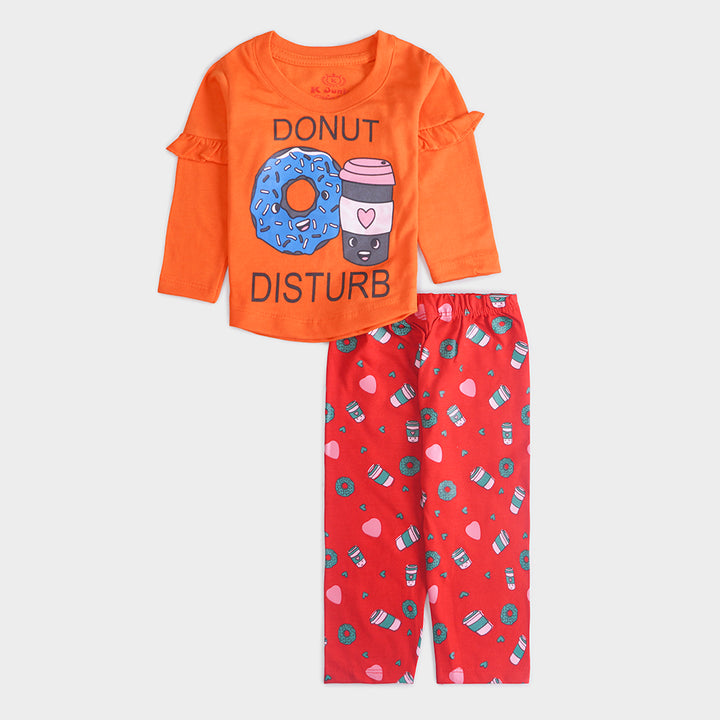 Infant Baby Printed Full Sleeve Suit (Donut)