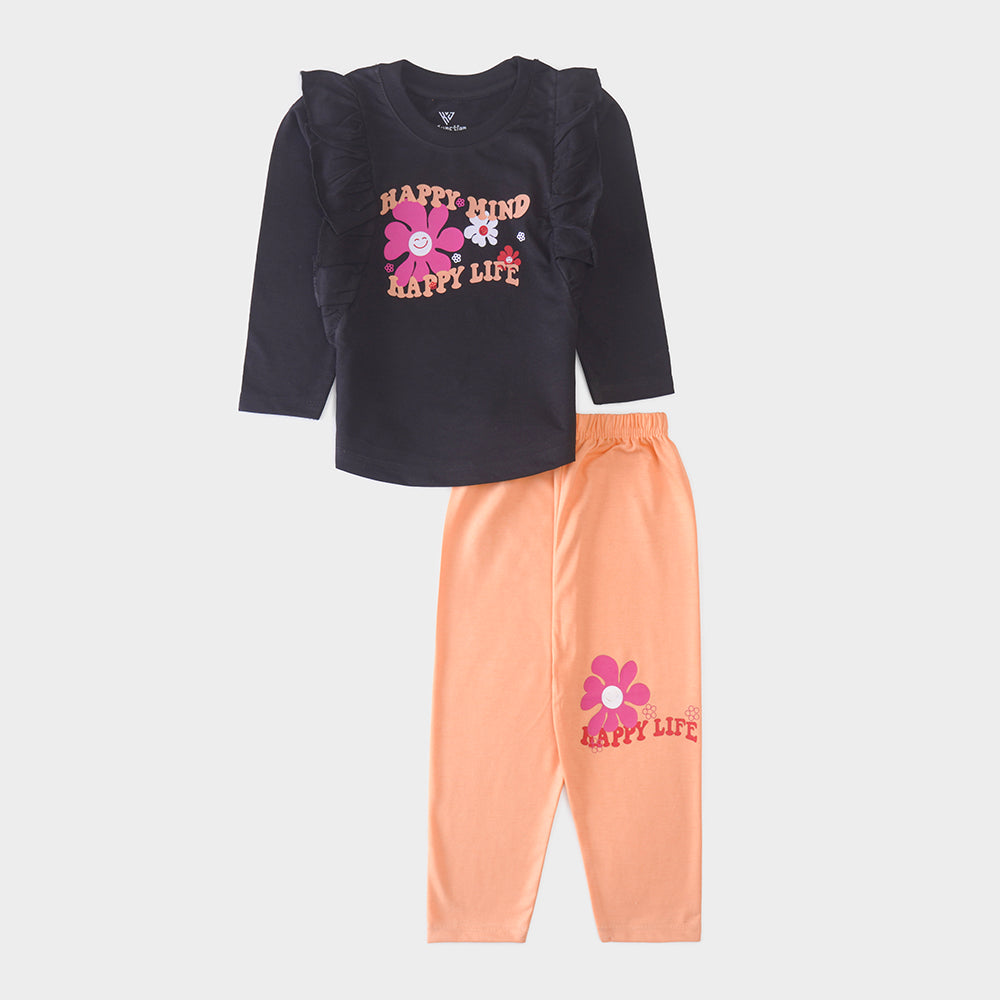 Infant Baby Printed Full Sleeve Suit (Happy-Mind)