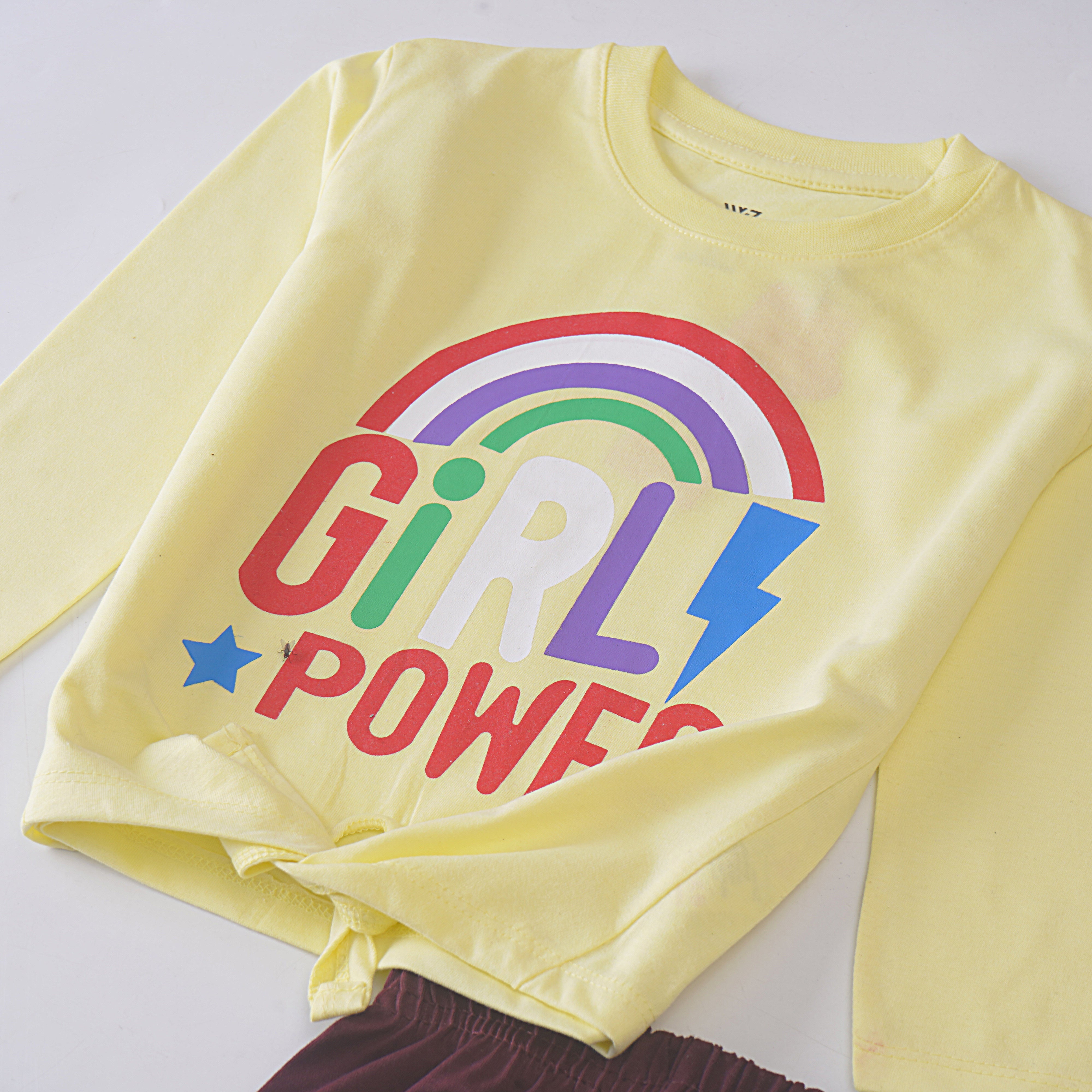 Girls Printed Full Sleeve Suit (Girls-Power)