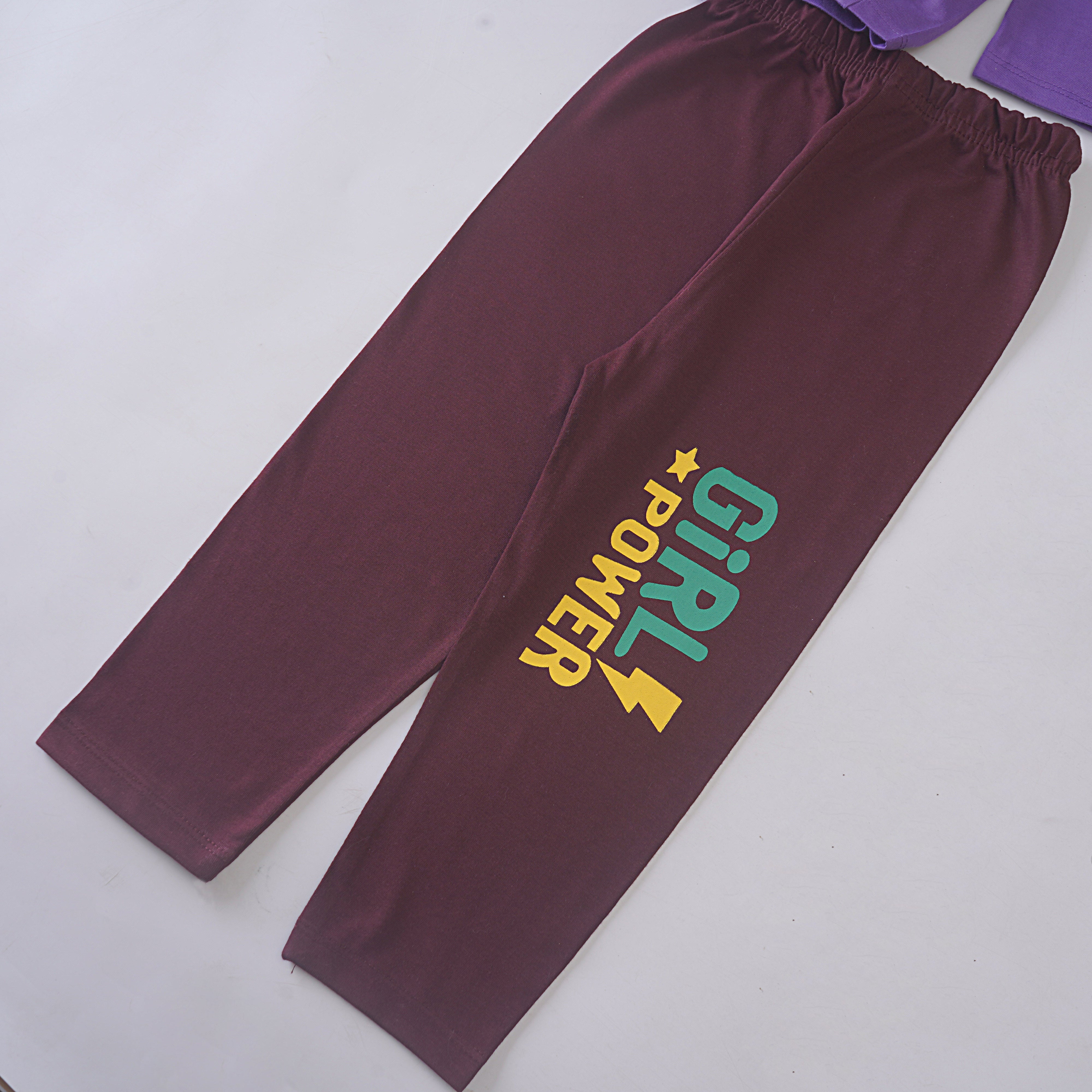 Girls Printed Full Sleeve Suit (Girls-Power)
