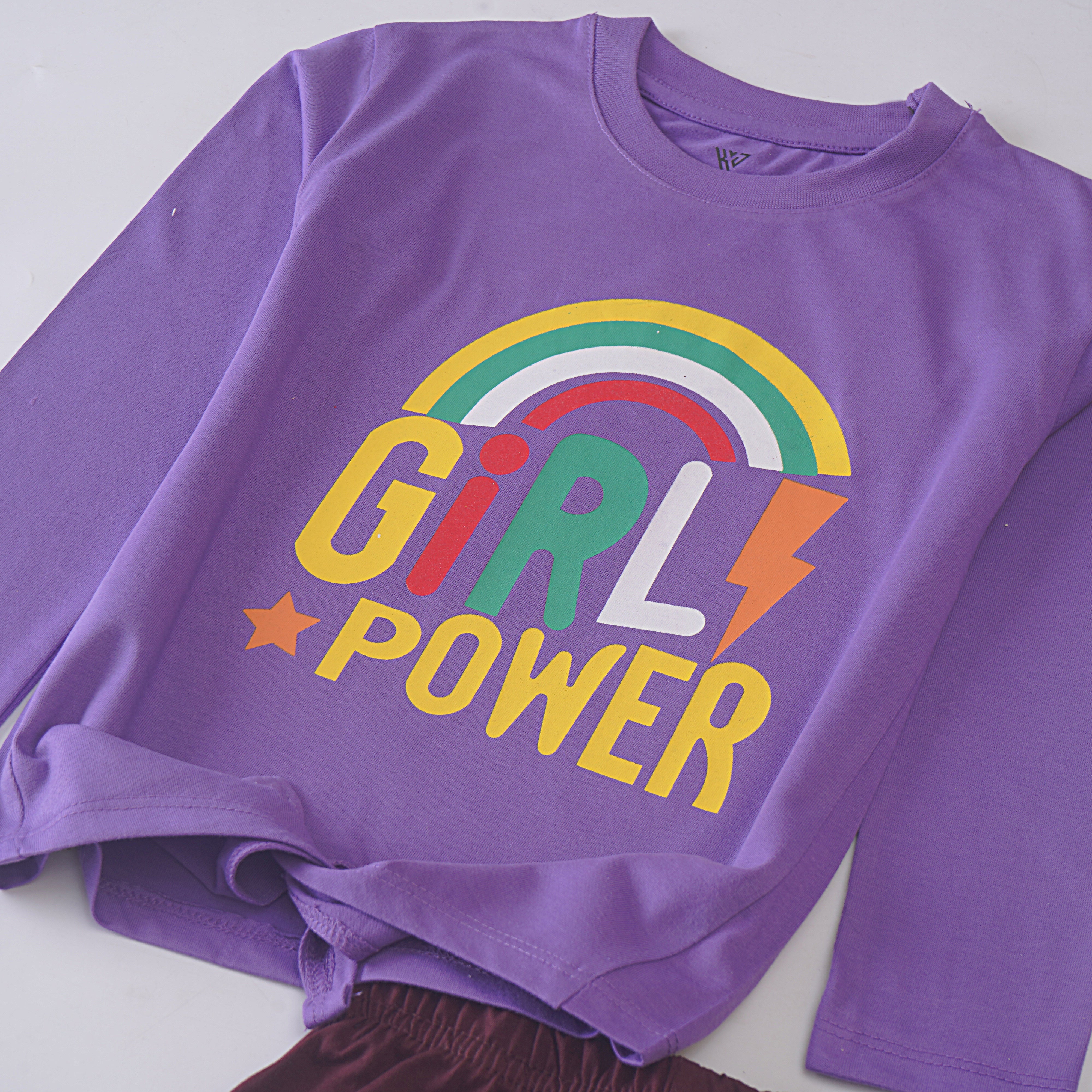 Girls Printed Full Sleeve Suit (Girls-Power)