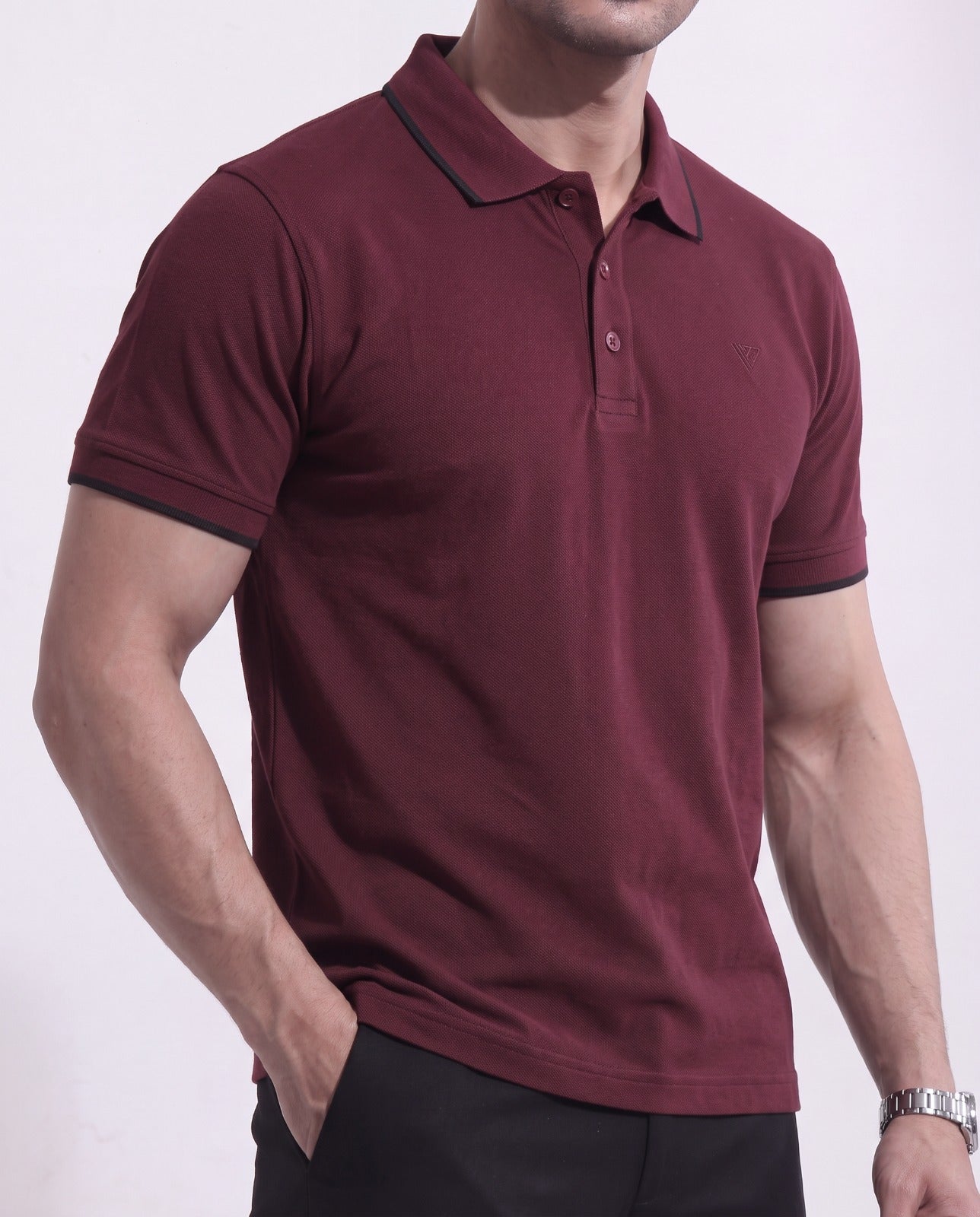 Men's Pique Half Sleeve Polo
