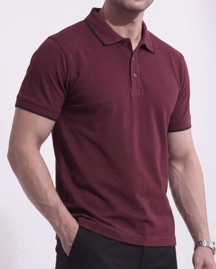 Men's Pique Half Sleeve Polo