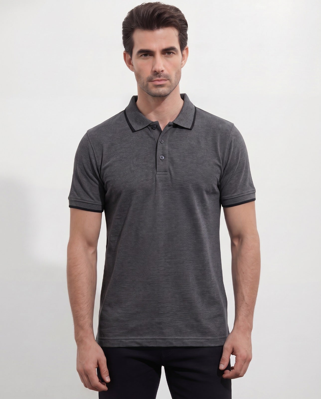 Men's Pique Half Sleeve Polo
