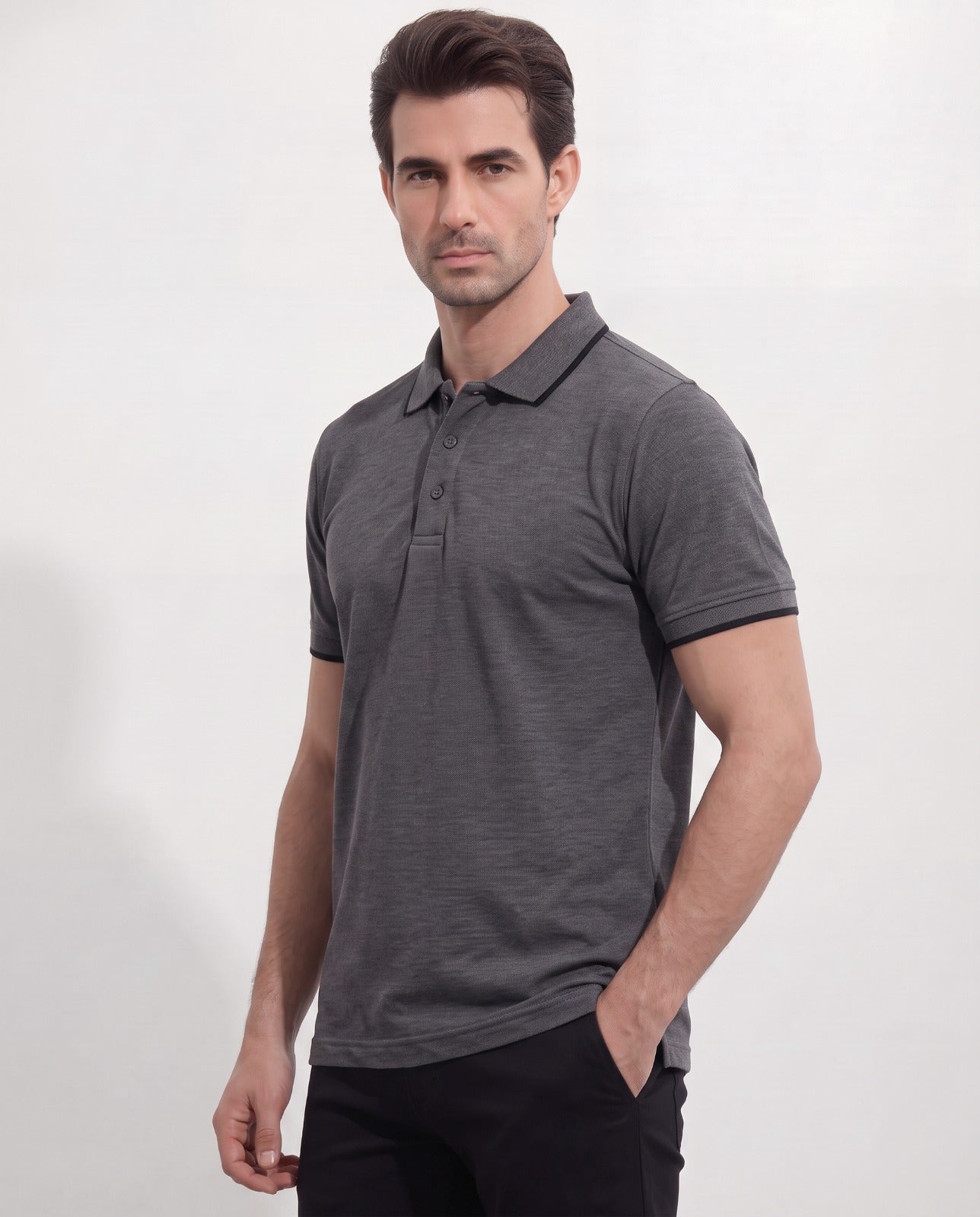Men's Pique Half Sleeve Polo