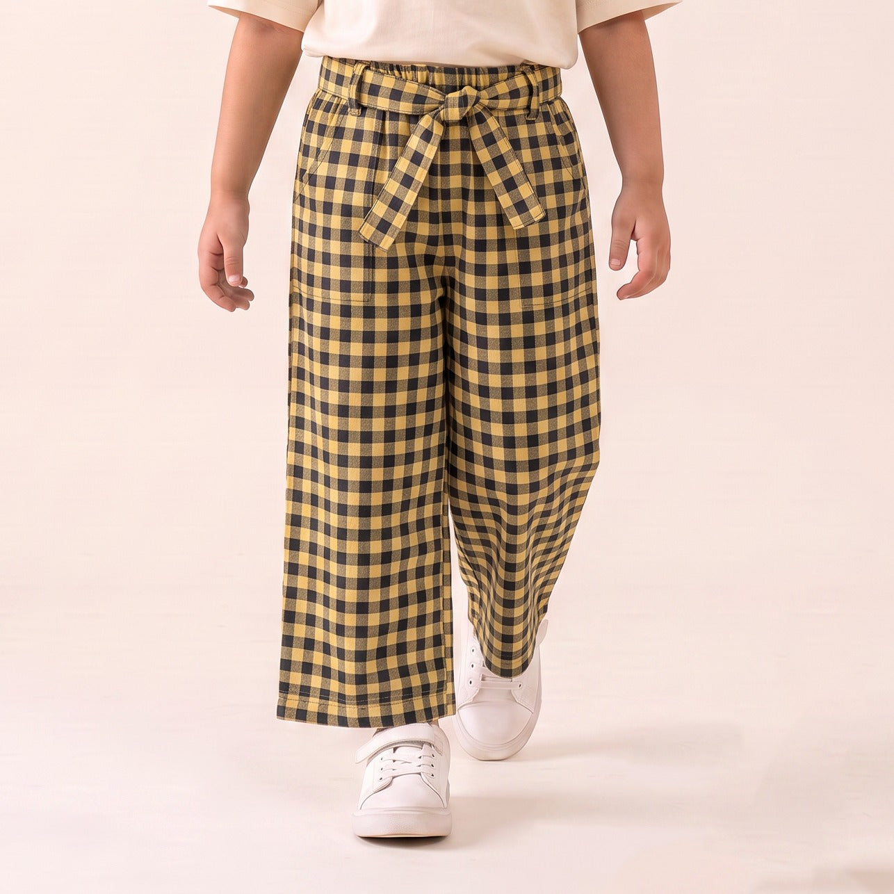 Girls Checkered Pant