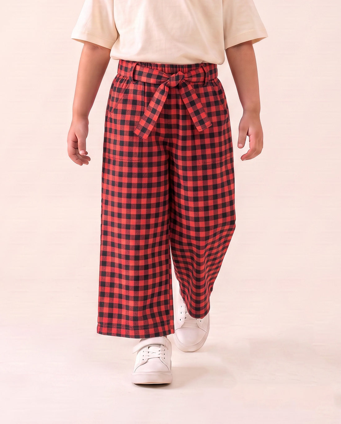 Girls Checkered Pant